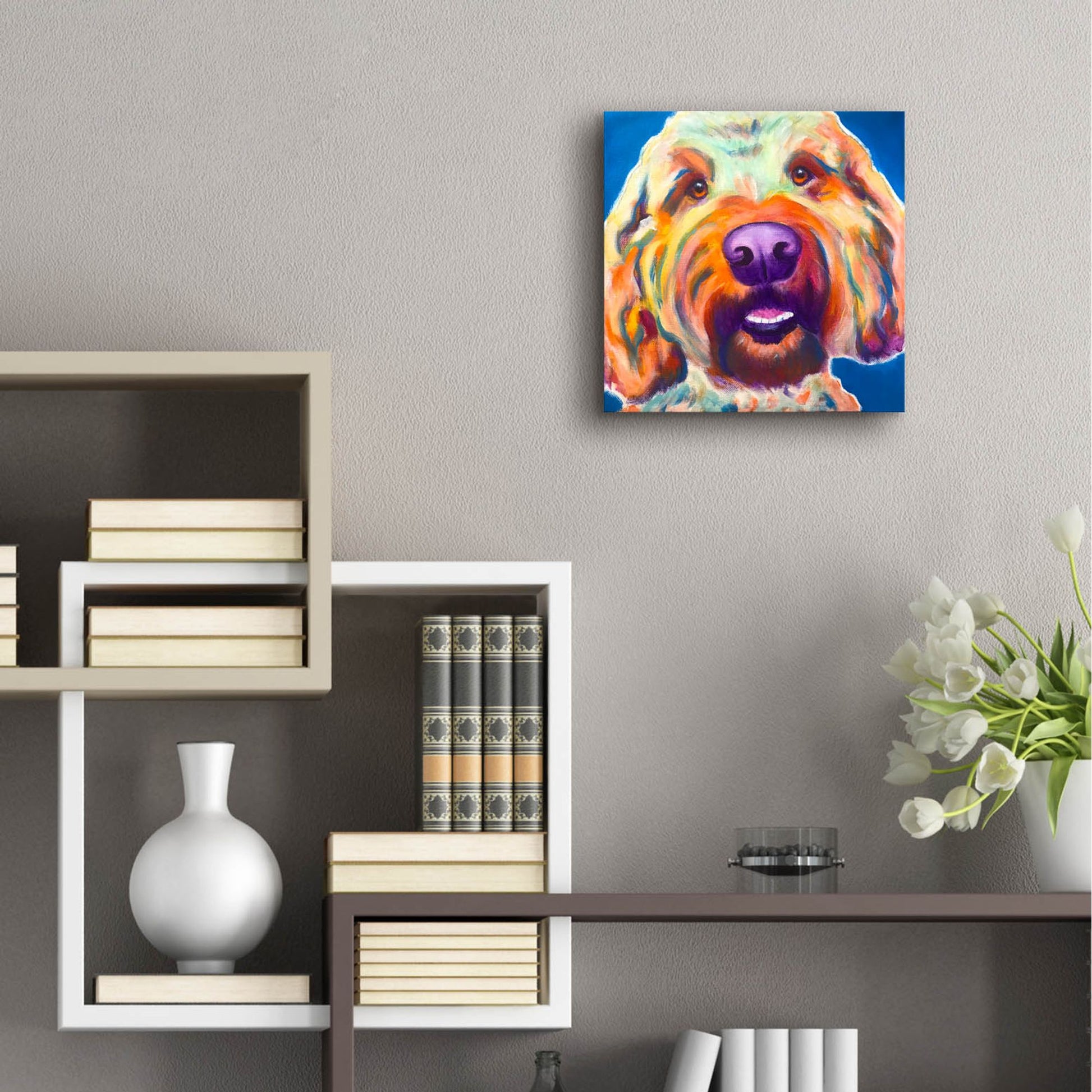 Epic Art 'Doodle - Larry2 by Dawg Painter, Acrylic Glass Wall Art,12x12