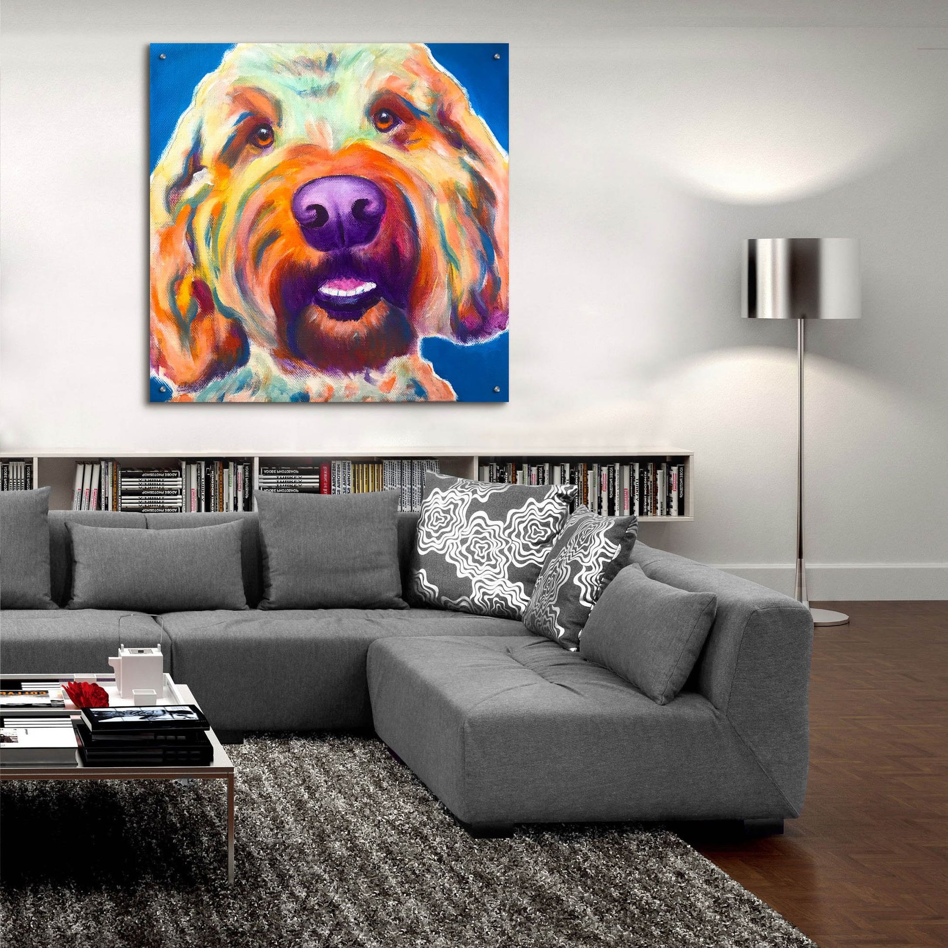 Epic Art 'Doodle - Larry2 by Dawg Painter, Acrylic Glass Wall Art,36x36