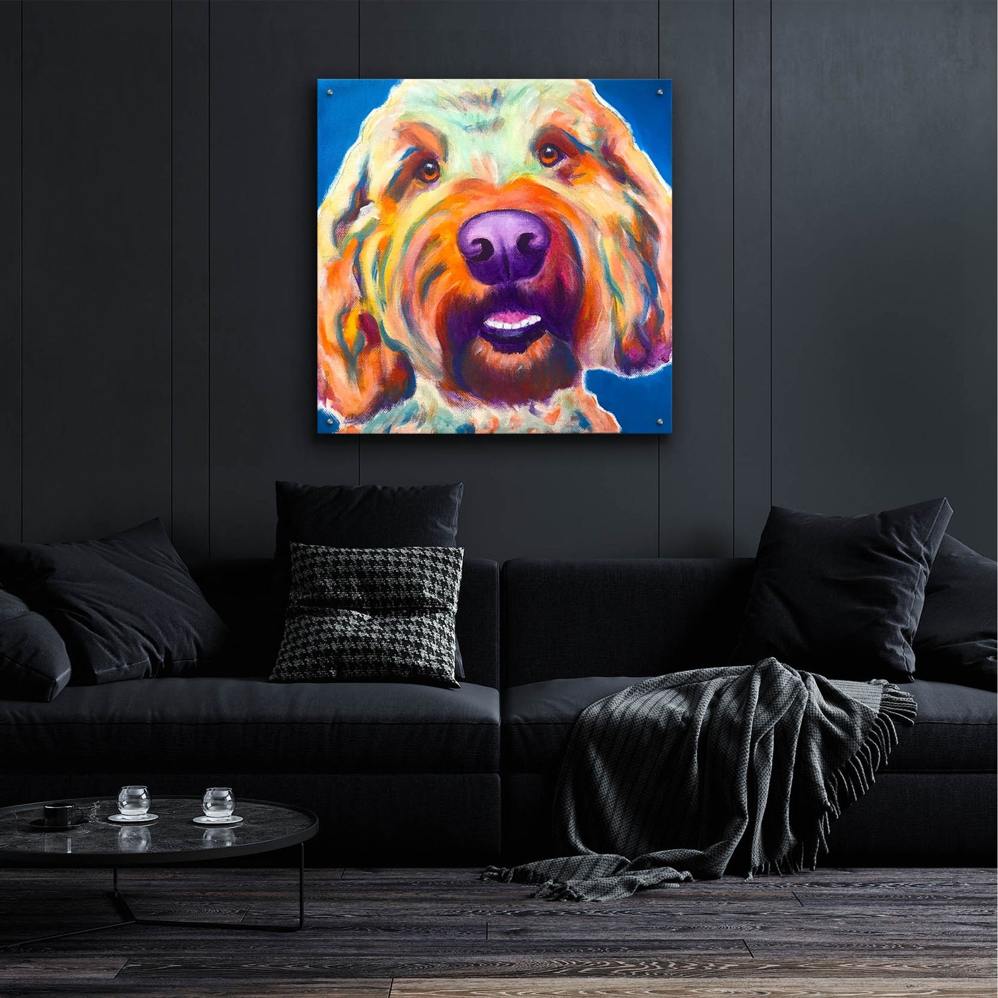 Epic Art 'Doodle - Larry2 by Dawg Painter, Acrylic Glass Wall Art,36x36