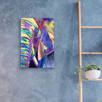 Epic Art 'Elephant - Butterfly Right2 by Dawg Painter, Acrylic Glass Wall Art,16x24