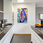 Epic Art 'Elephant - Butterfly Right2 by Dawg Painter, Acrylic Glass Wall Art,24x36
