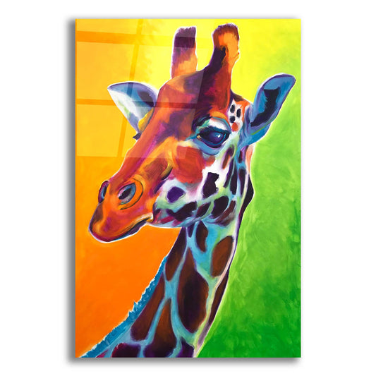 Epic Art 'Giraffe - Summer Fling2 by Dawg Painter, Acrylic Glass Wall Art