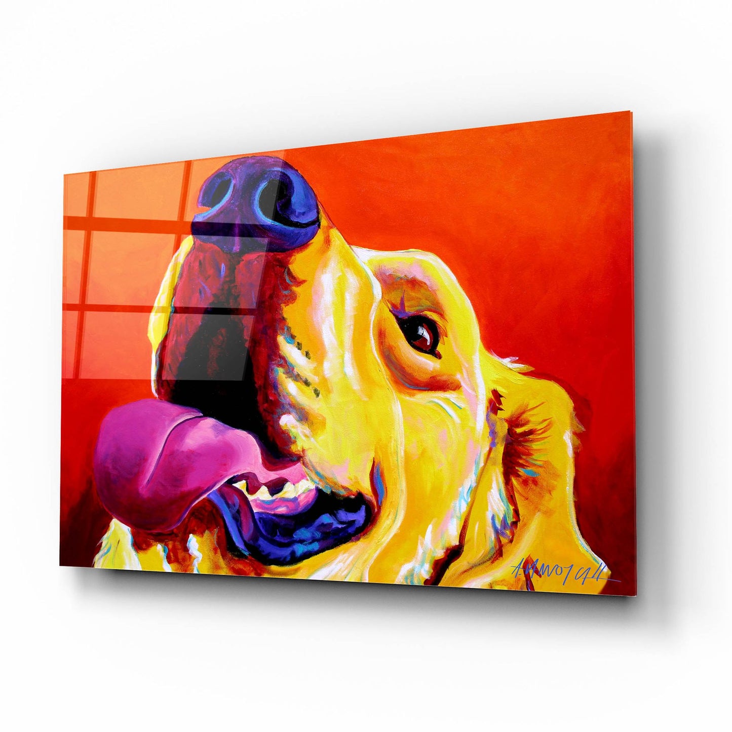Epic Art 'Golden - Candy Corn2 by Dawg Painter, Acrylic Glass Wall Art,16x12