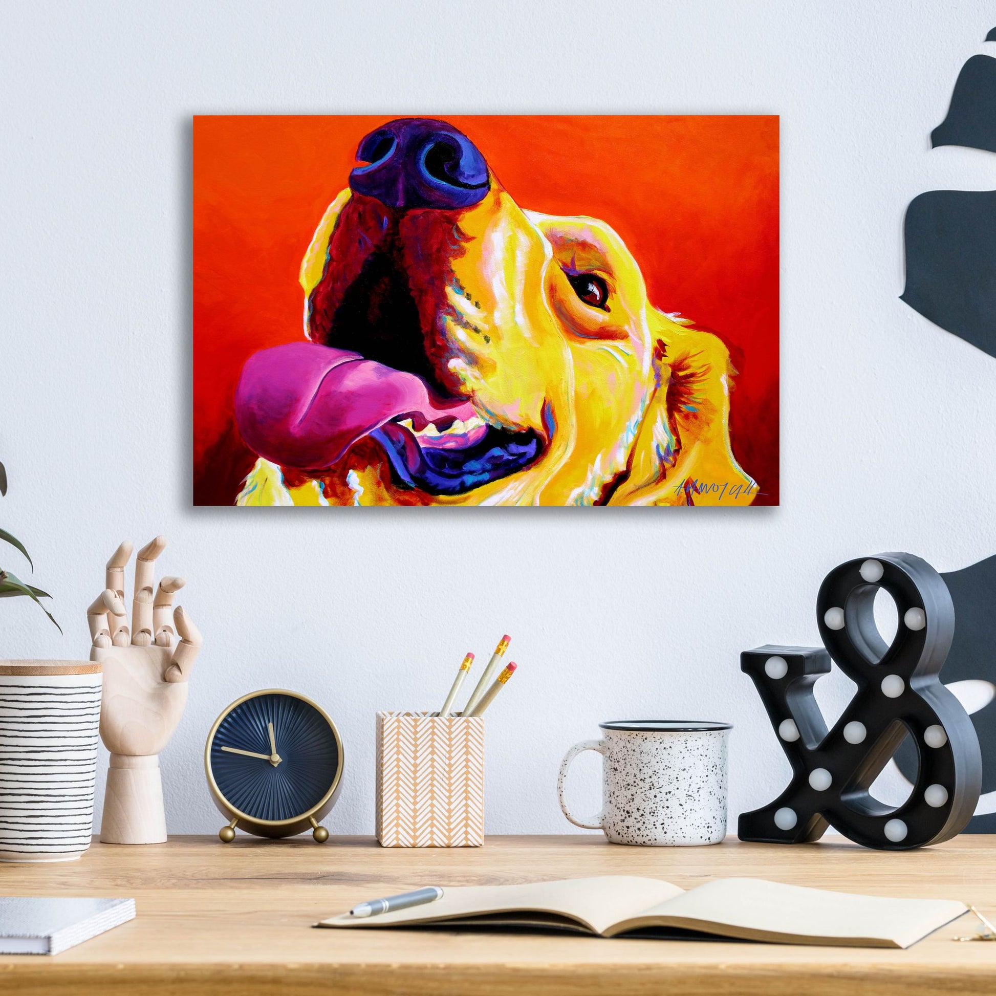 Epic Art 'Golden - Candy Corn2 by Dawg Painter, Acrylic Glass Wall Art,16x12
