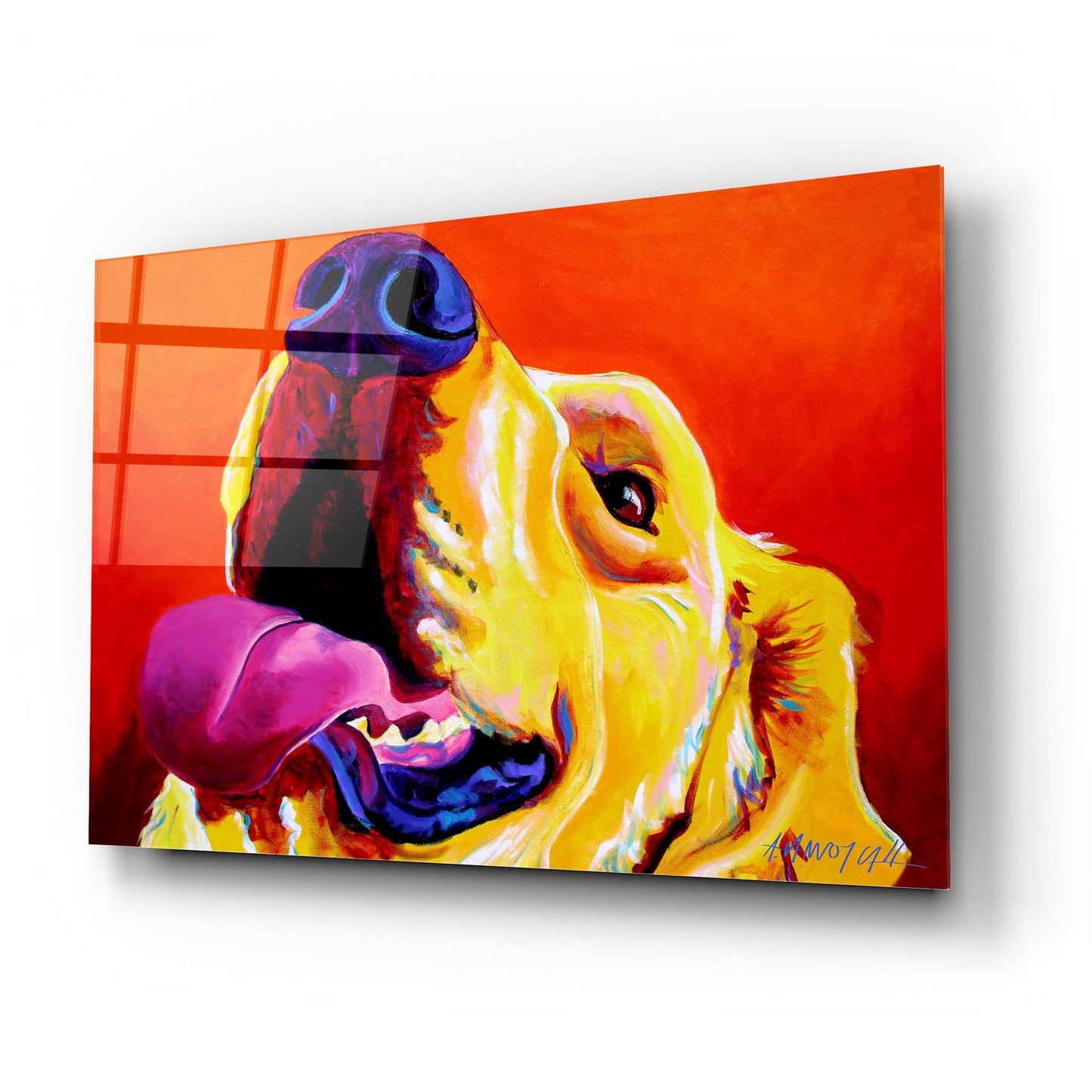 Epic Art 'Golden - Candy Corn2 by Dawg Painter, Acrylic Glass Wall Art,24x16