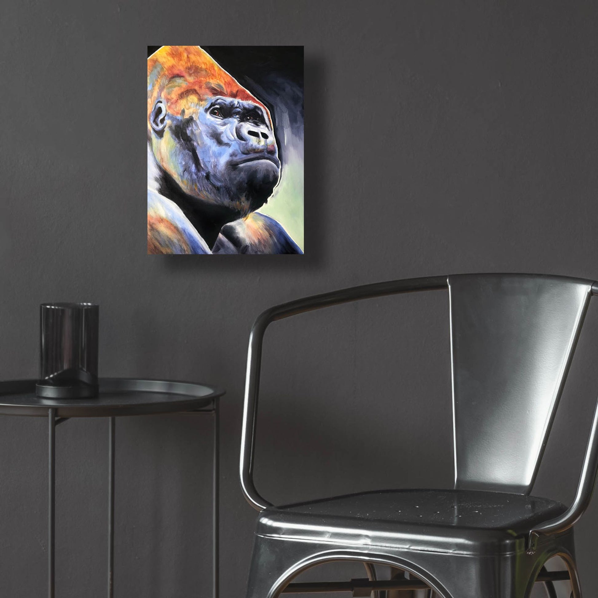 Epic Art 'Gorilla - Silverback2 by Dawg Painter, Acrylic Glass Wall Art,12x16