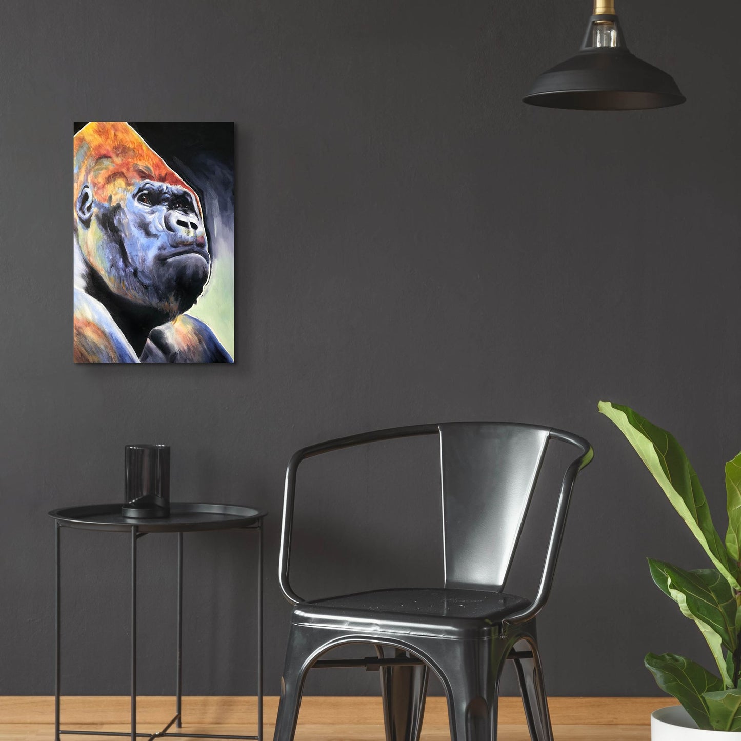 Epic Art 'Gorilla - Silverback2 by Dawg Painter, Acrylic Glass Wall Art,16x24