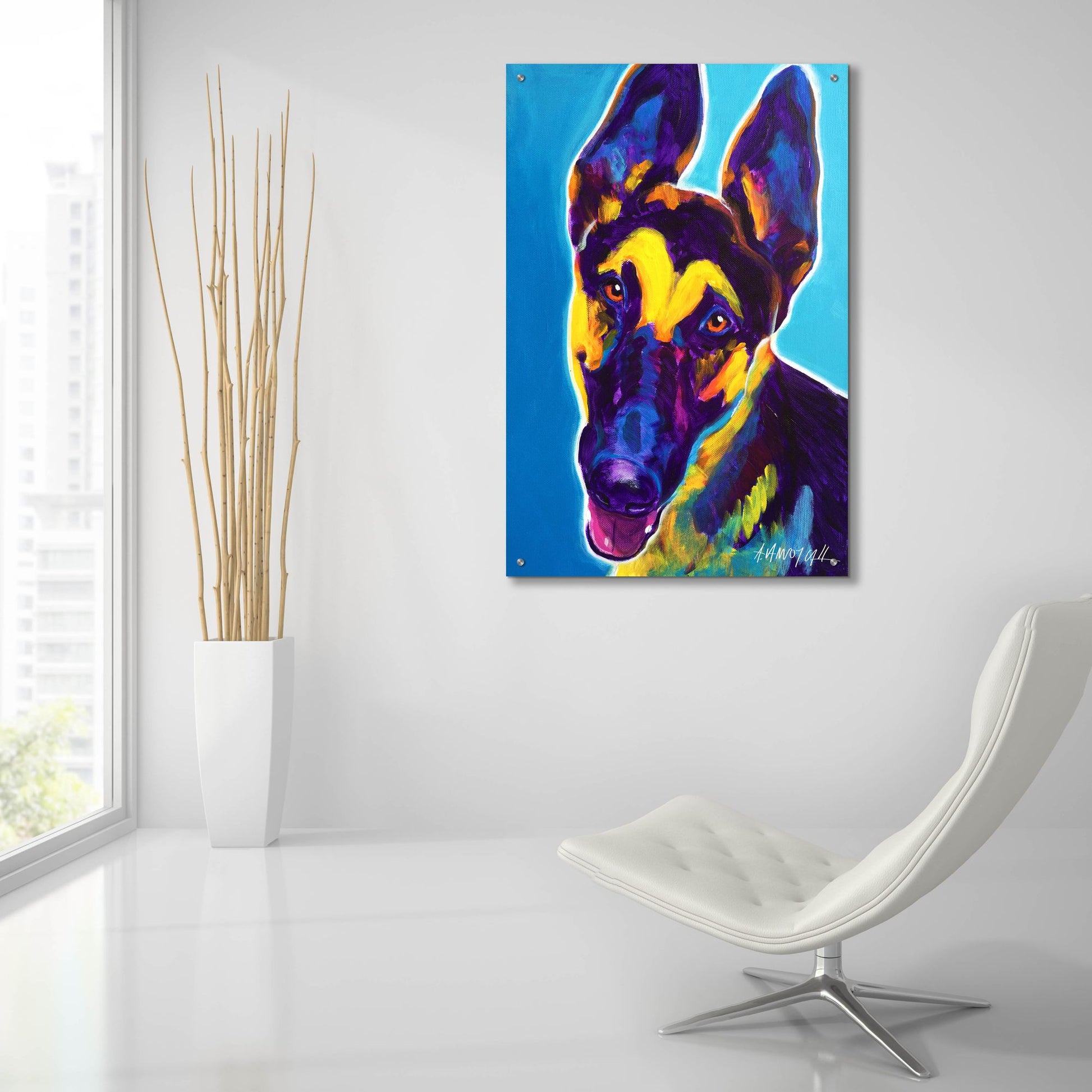 Epic Art 'Gsd - Ajax2 by Dawg Painter, Acrylic Glass Wall Art,24x36