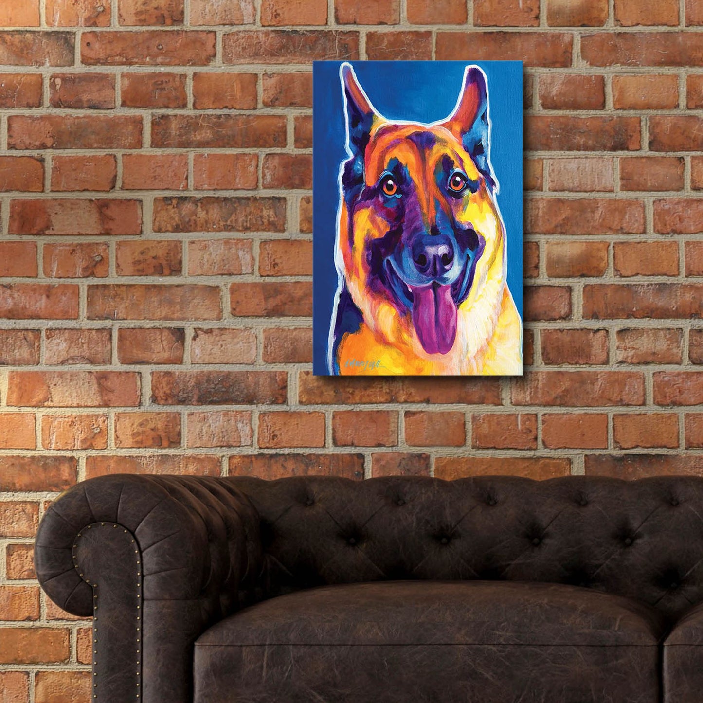 Epic Art 'Gsd - Hector2 by Dawg Painter, Acrylic Glass Wall Art,16x24