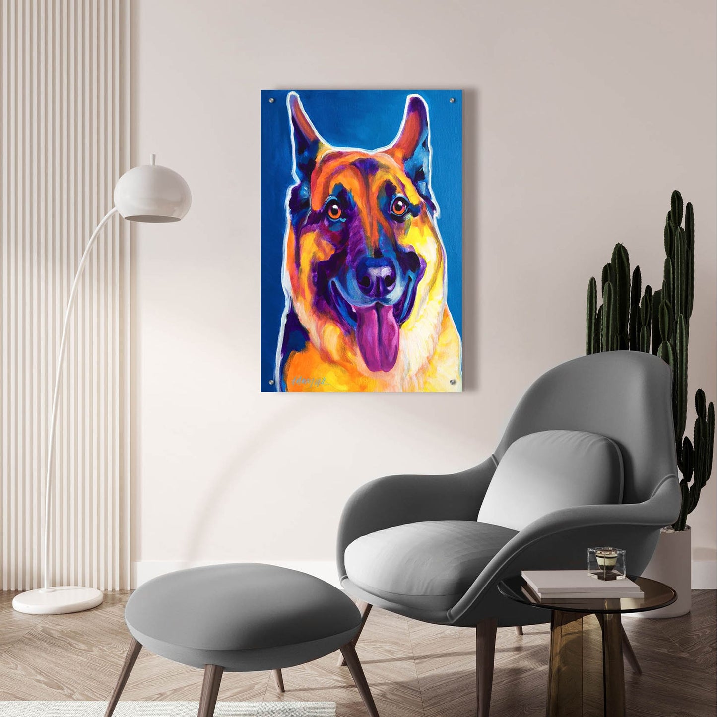 Epic Art 'Gsd - Hector2 by Dawg Painter, Acrylic Glass Wall Art,24x36