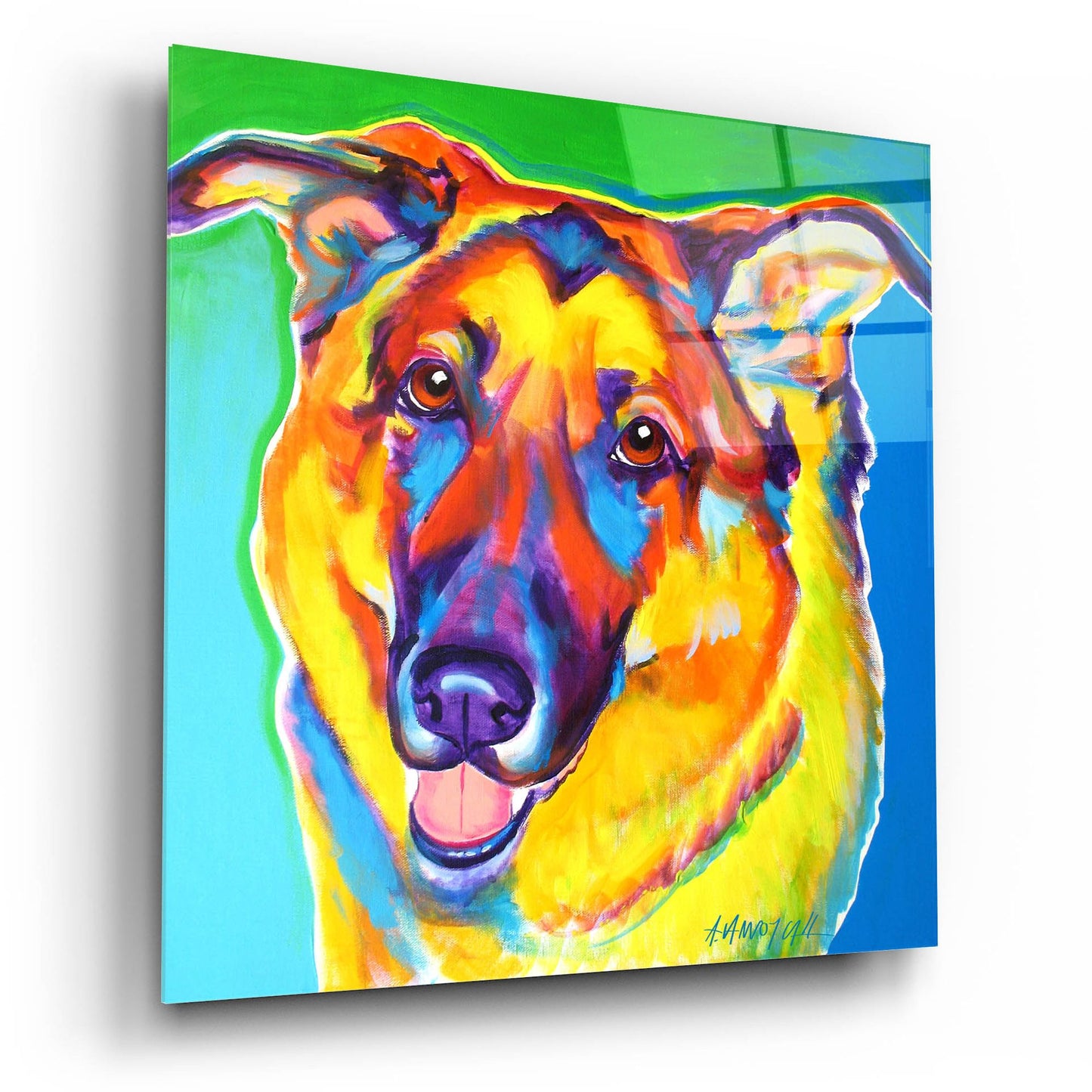 Epic Art 'Gsd - Thomas2 by Dawg Painter, Acrylic Glass Wall Art,12x12