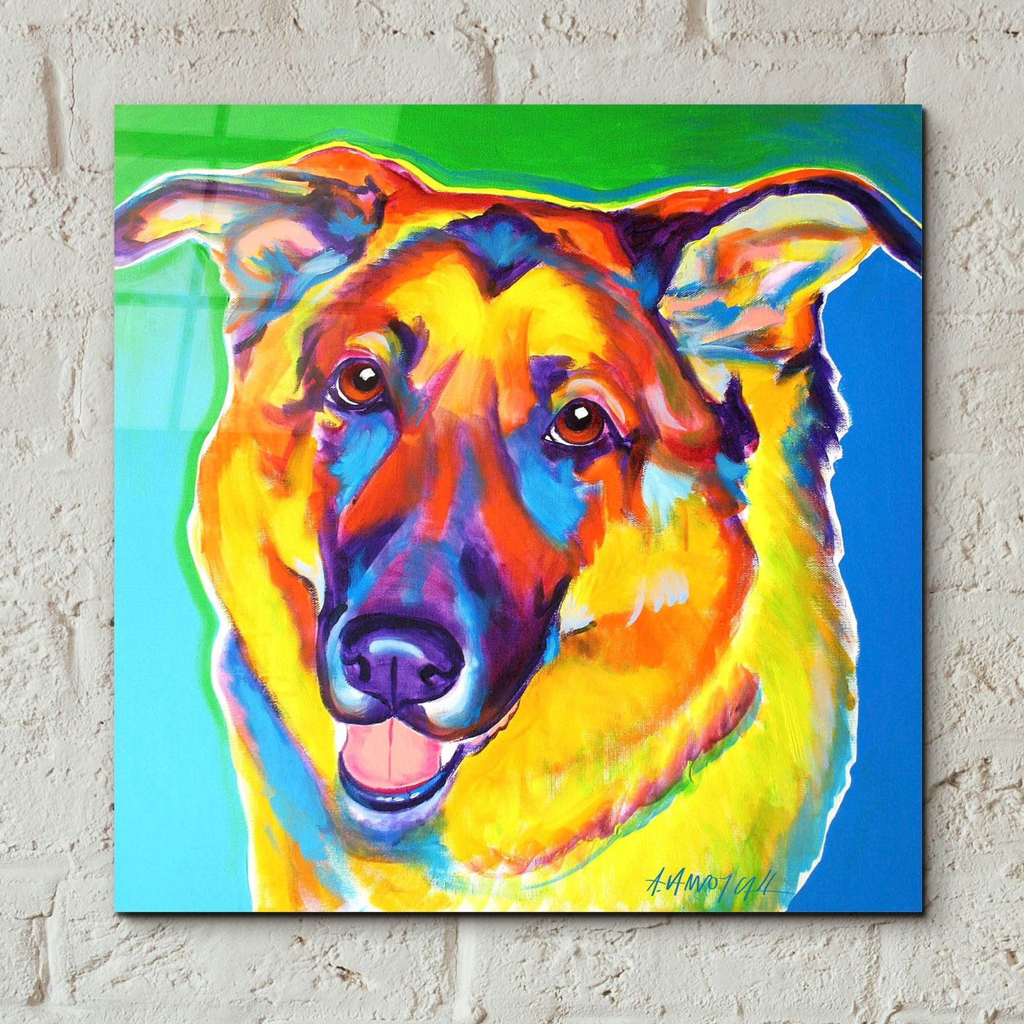 Epic Art 'Gsd - Thomas2 by Dawg Painter, Acrylic Glass Wall Art,12x12