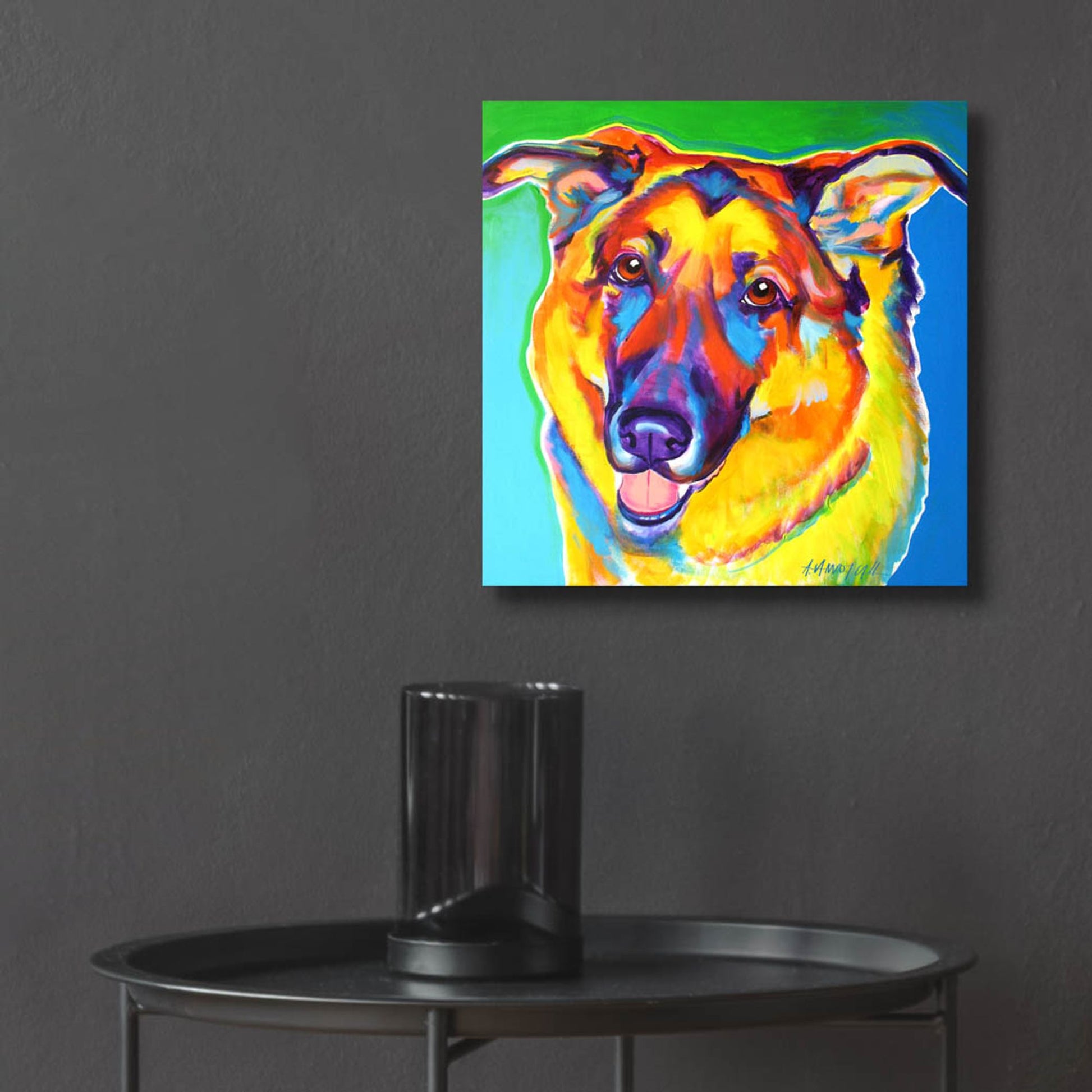 Epic Art 'Gsd - Thomas2 by Dawg Painter, Acrylic Glass Wall Art,12x12