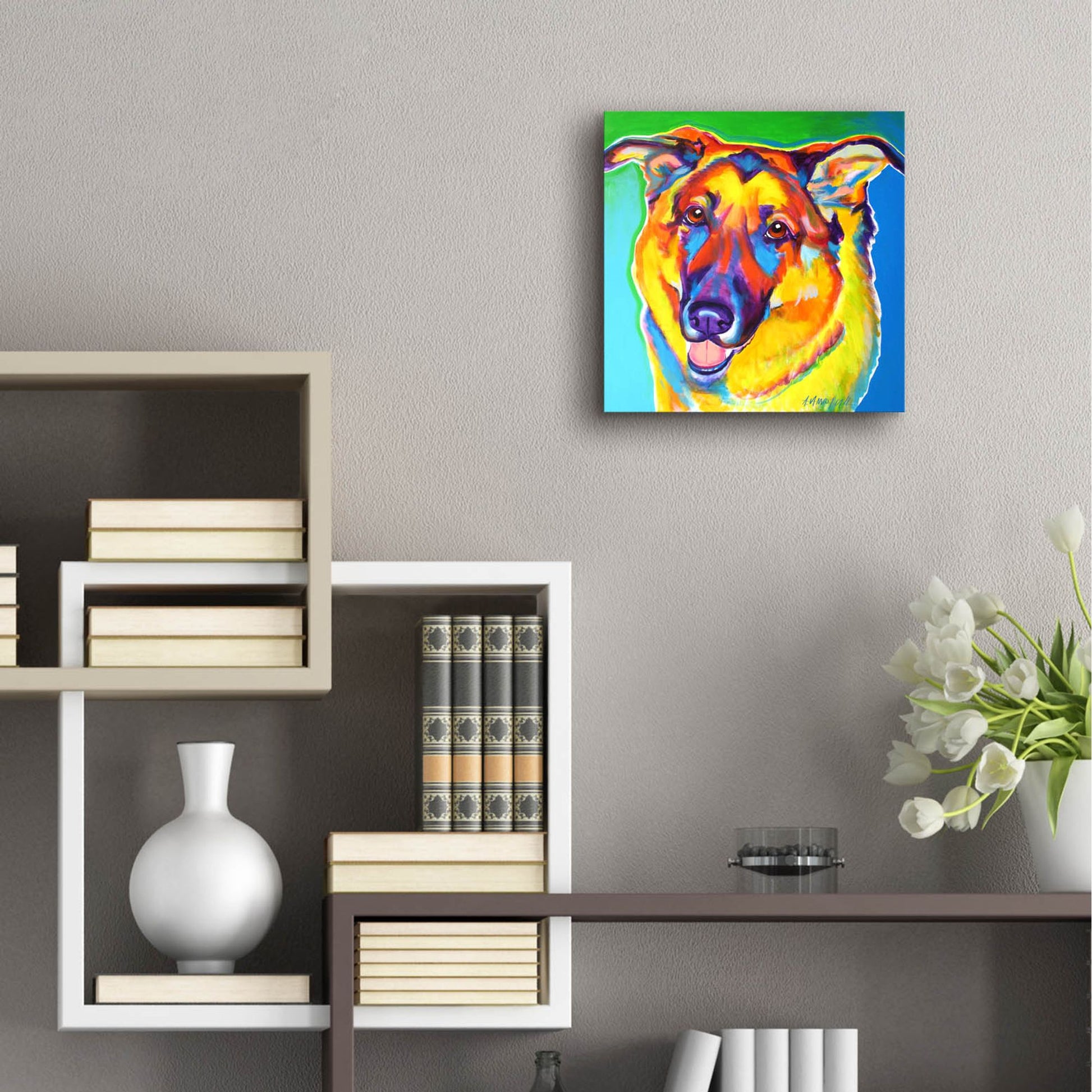 Epic Art 'Gsd - Thomas2 by Dawg Painter, Acrylic Glass Wall Art,12x12