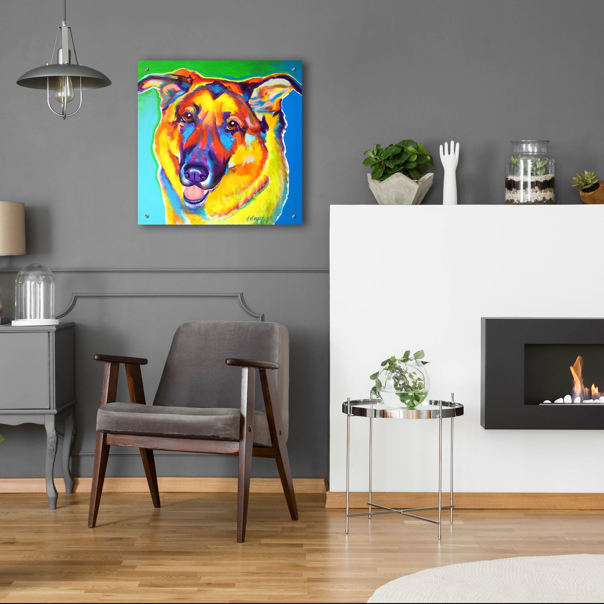 Epic Art 'Gsd - Thomas2 by Dawg Painter, Acrylic Glass Wall Art,24x24