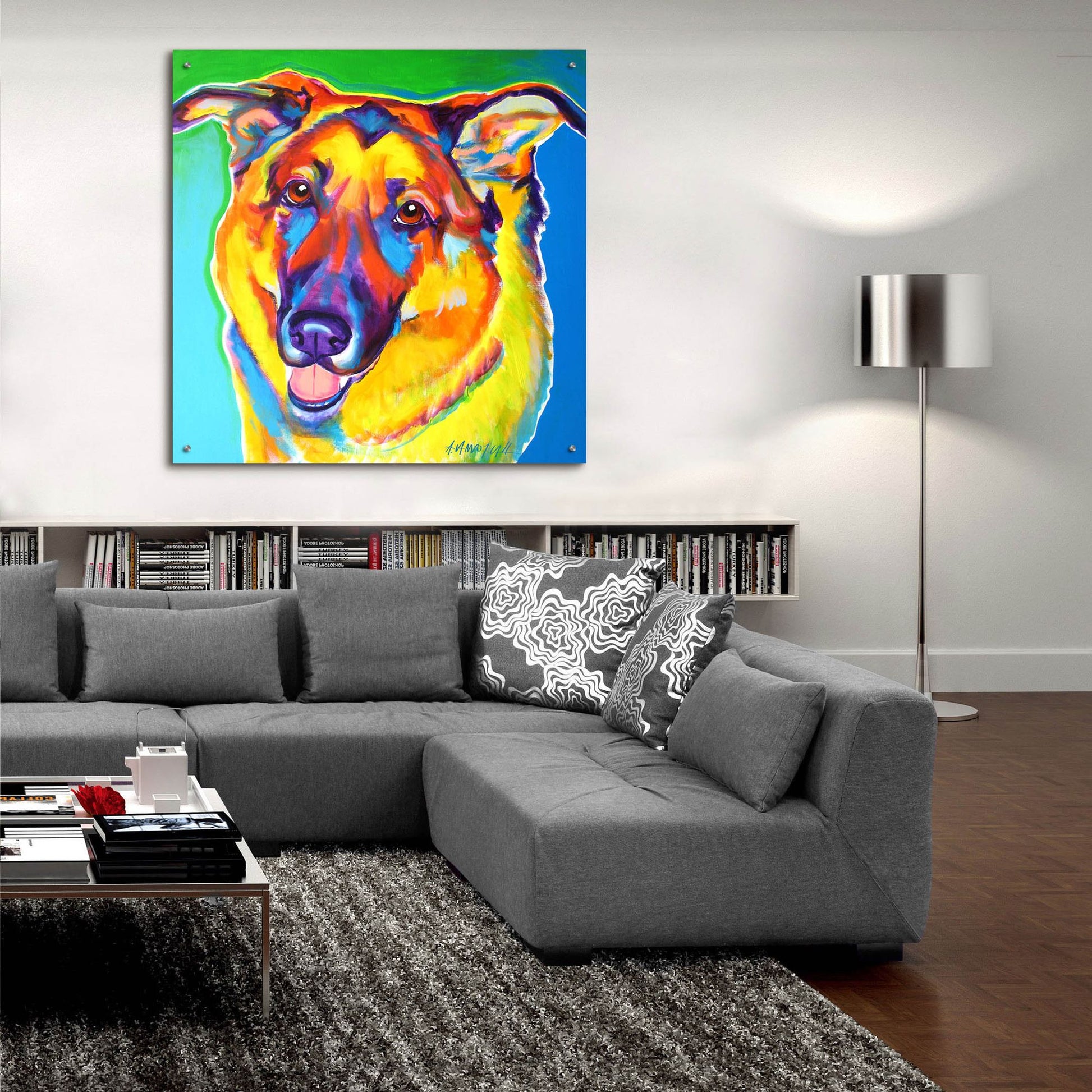 Epic Art 'Gsd - Thomas2 by Dawg Painter, Acrylic Glass Wall Art,36x36