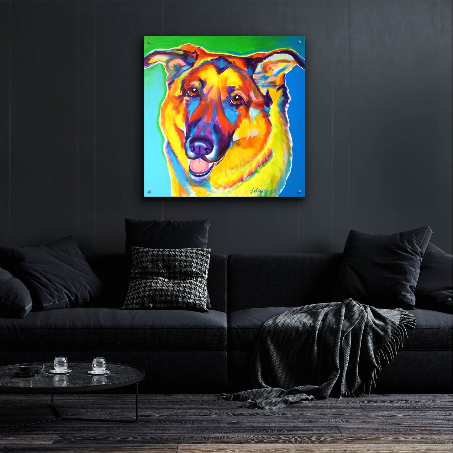 Epic Art 'Gsd - Thomas2 by Dawg Painter, Acrylic Glass Wall Art,36x36