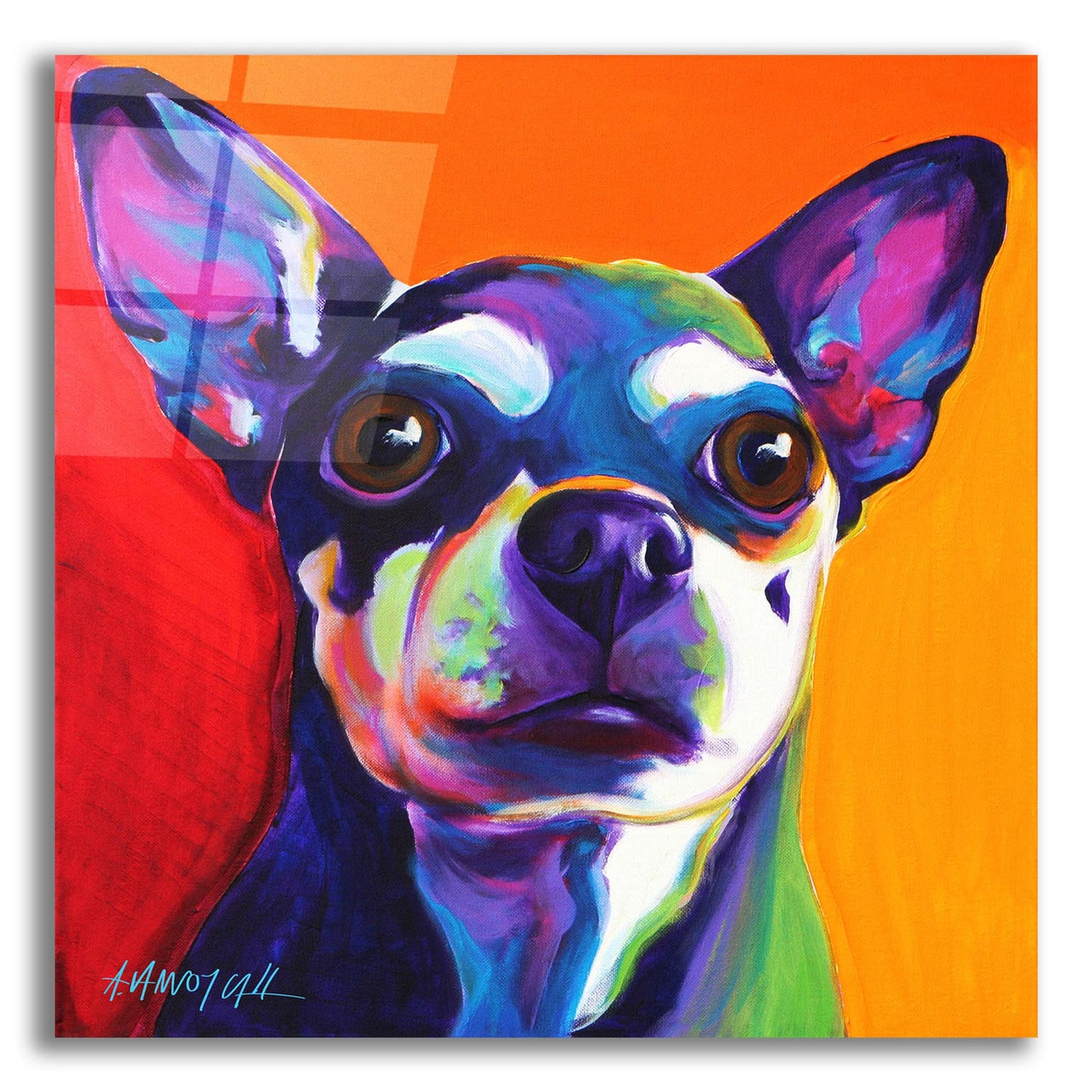 Epic Art 'Chihuahua - Dolce 2 by Dawg Painter, Acrylic Glass Wall Art