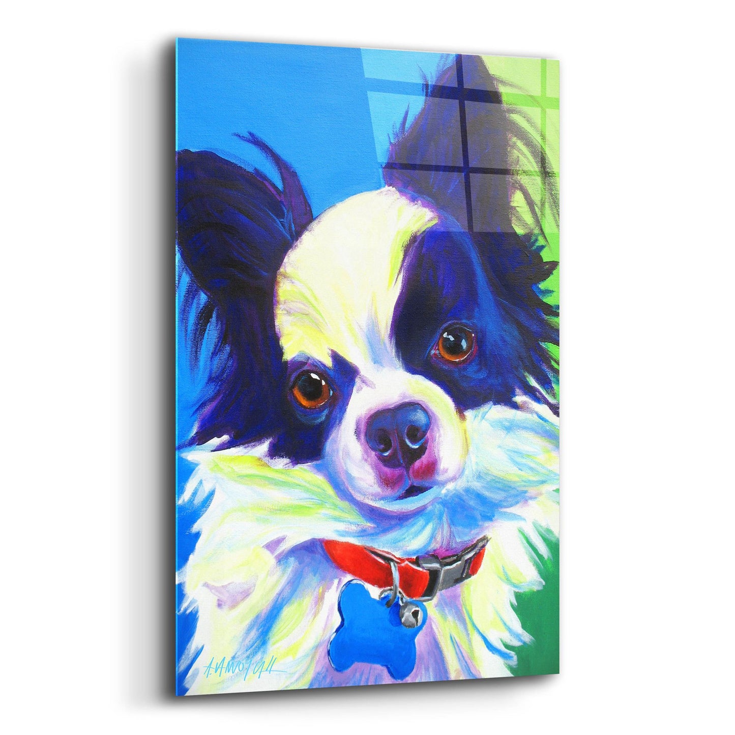 Epic Art 'Chihuahua - Esso Gomez2 by Dawg Painter, Acrylic Glass Wall Art,12x16