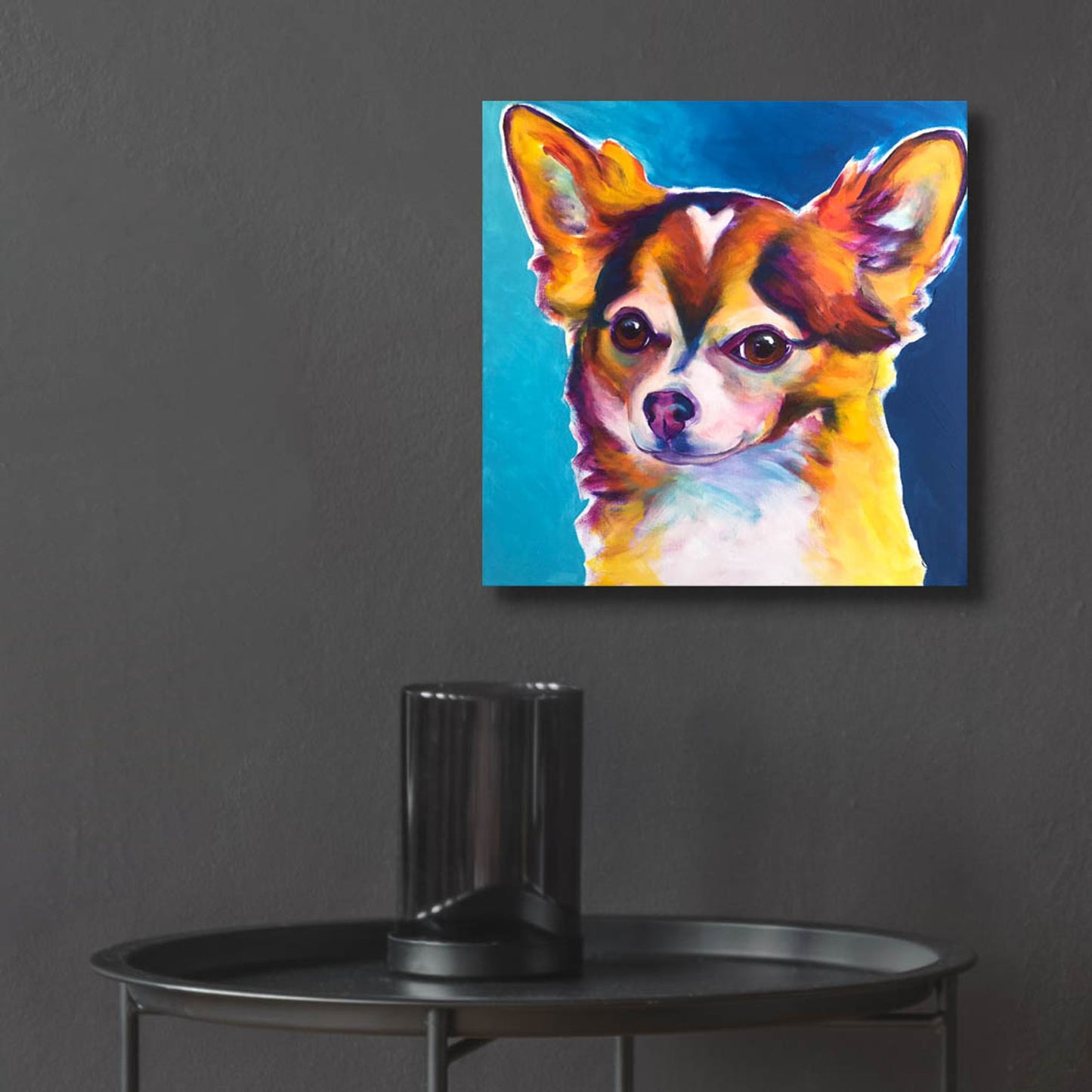 Epic Art 'Chihuahua - Honey2 by Dawg Painter, Acrylic Glass Wall Art,12x12