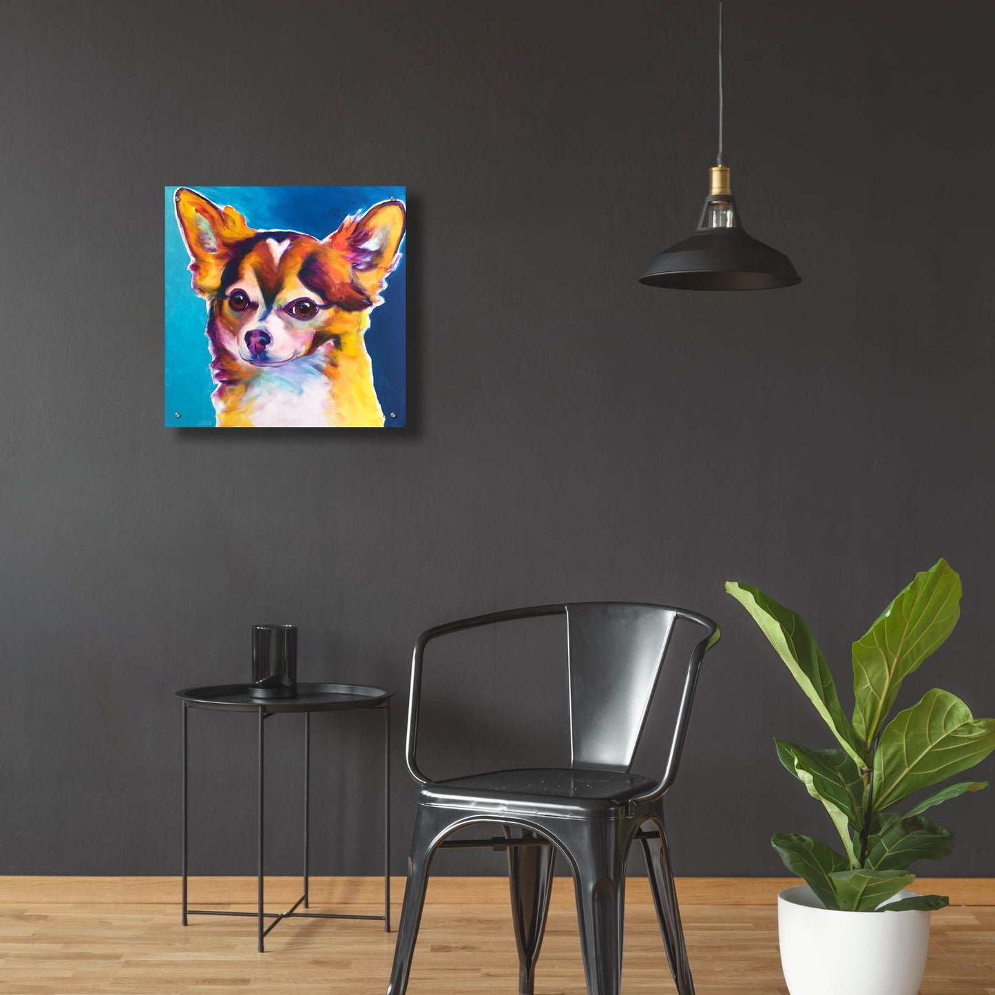 Epic Art 'Chihuahua - Honey2 by Dawg Painter, Acrylic Glass Wall Art,24x24