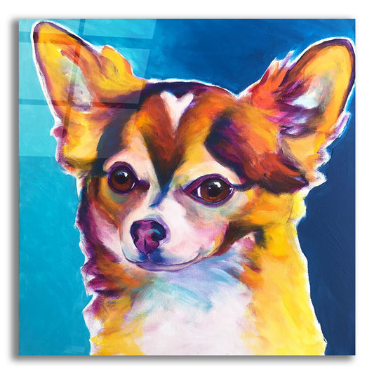 Epic Art 'Chihuahua - Honey2 by Dawg Painter, Acrylic Glass Wall Art