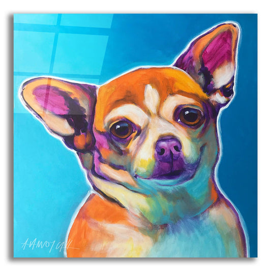 Epic Art 'Chihuahua - Starr2 by Dawg Painter, Acrylic Glass Wall Art