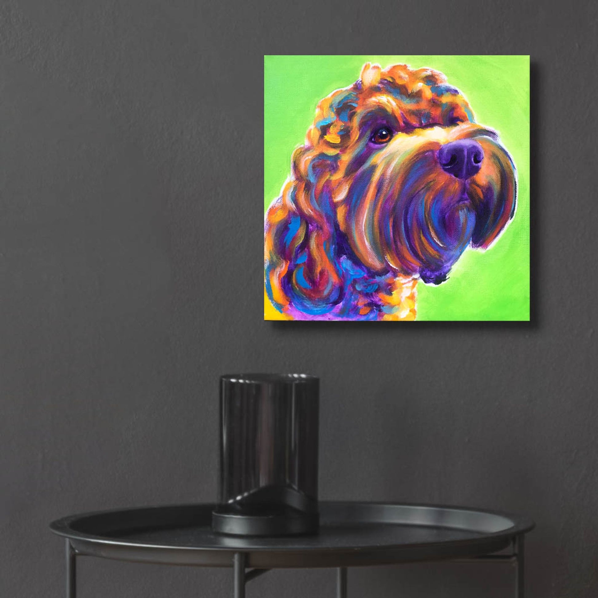 Epic Art 'Freddy2 by Dawg Painter, Acrylic Glass Wall Art,12x12