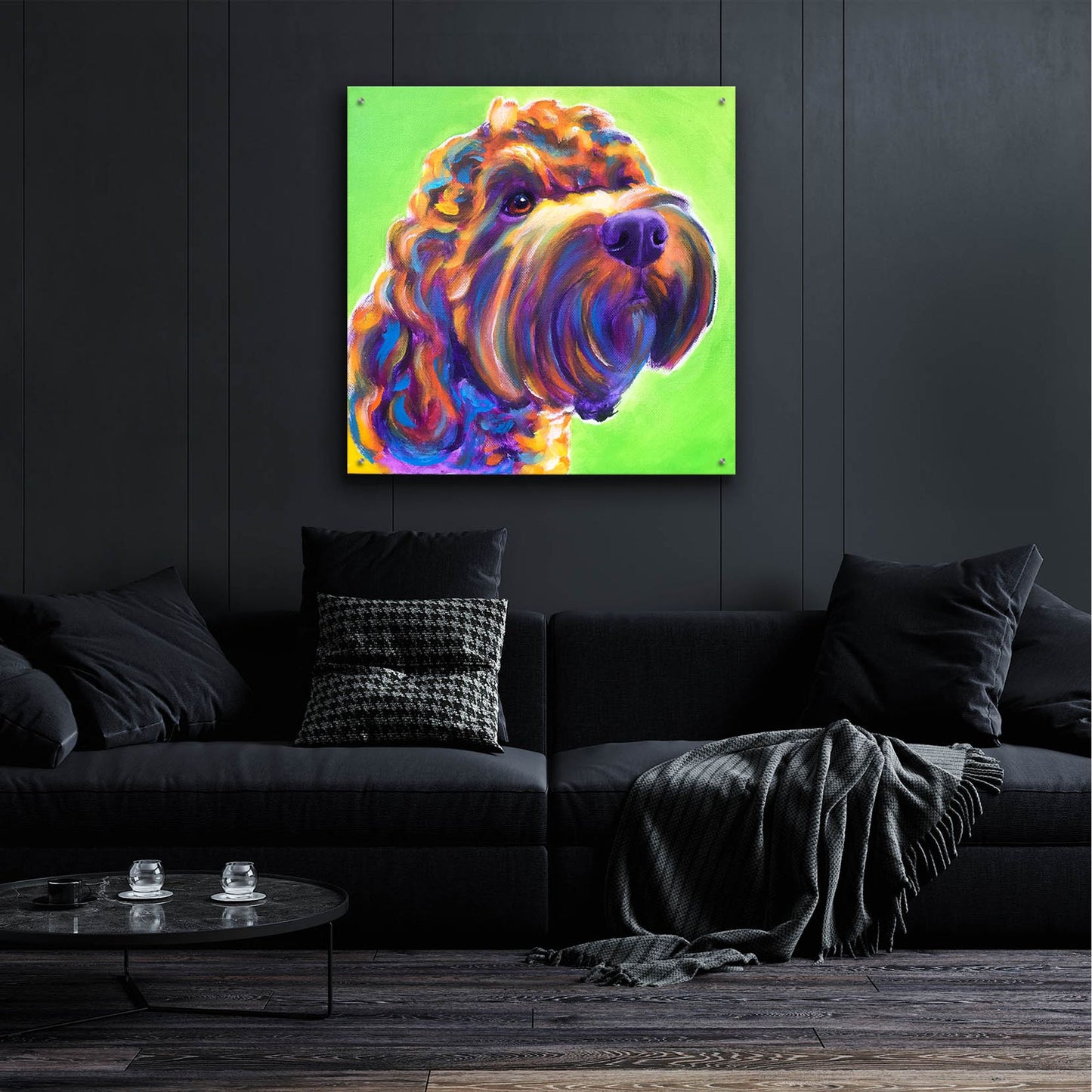 Epic Art 'Freddy2 by Dawg Painter, Acrylic Glass Wall Art,36x36