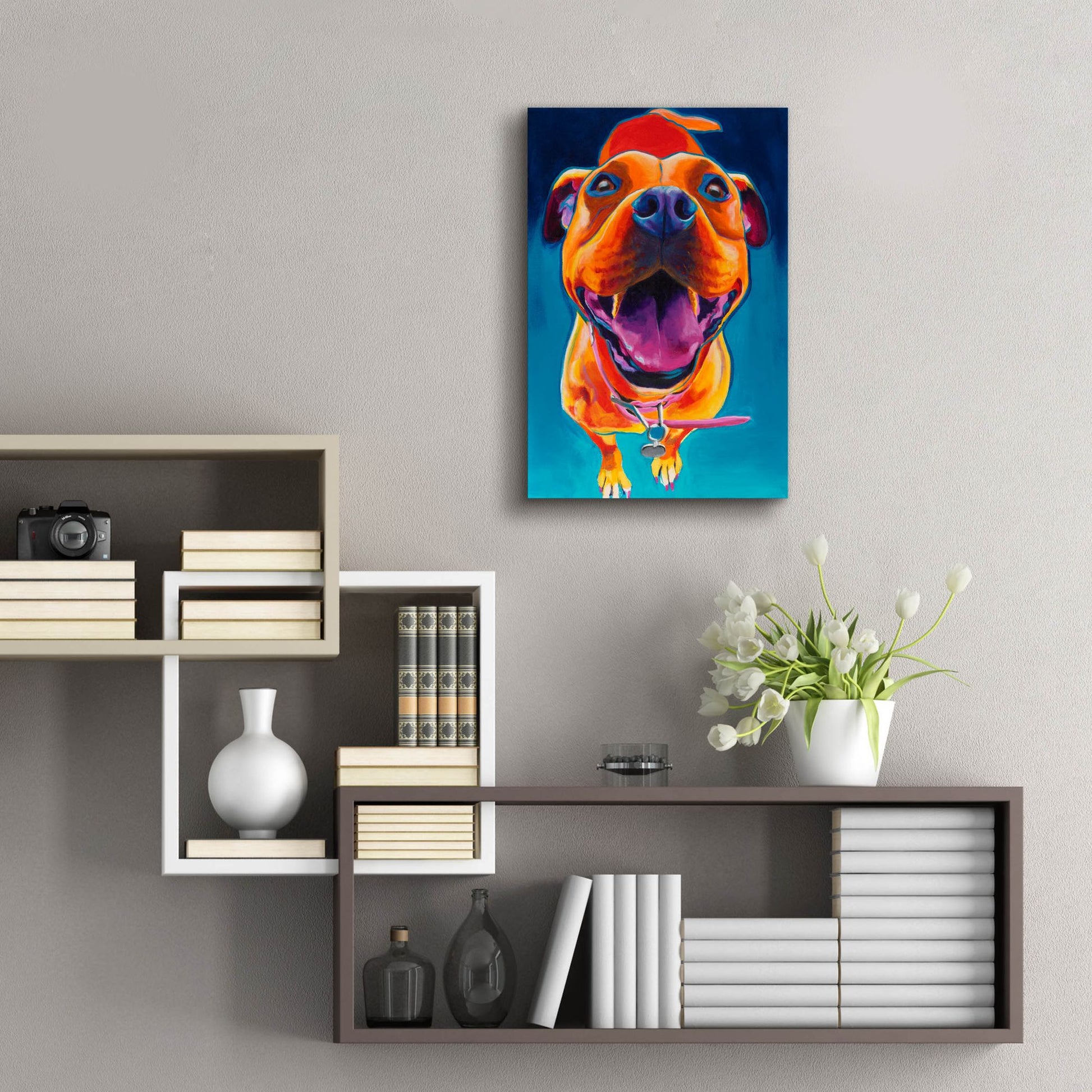 Epic Art 'Happy Go Lucky2 by Dawg Painter, Acrylic Glass Wall Art,16x24