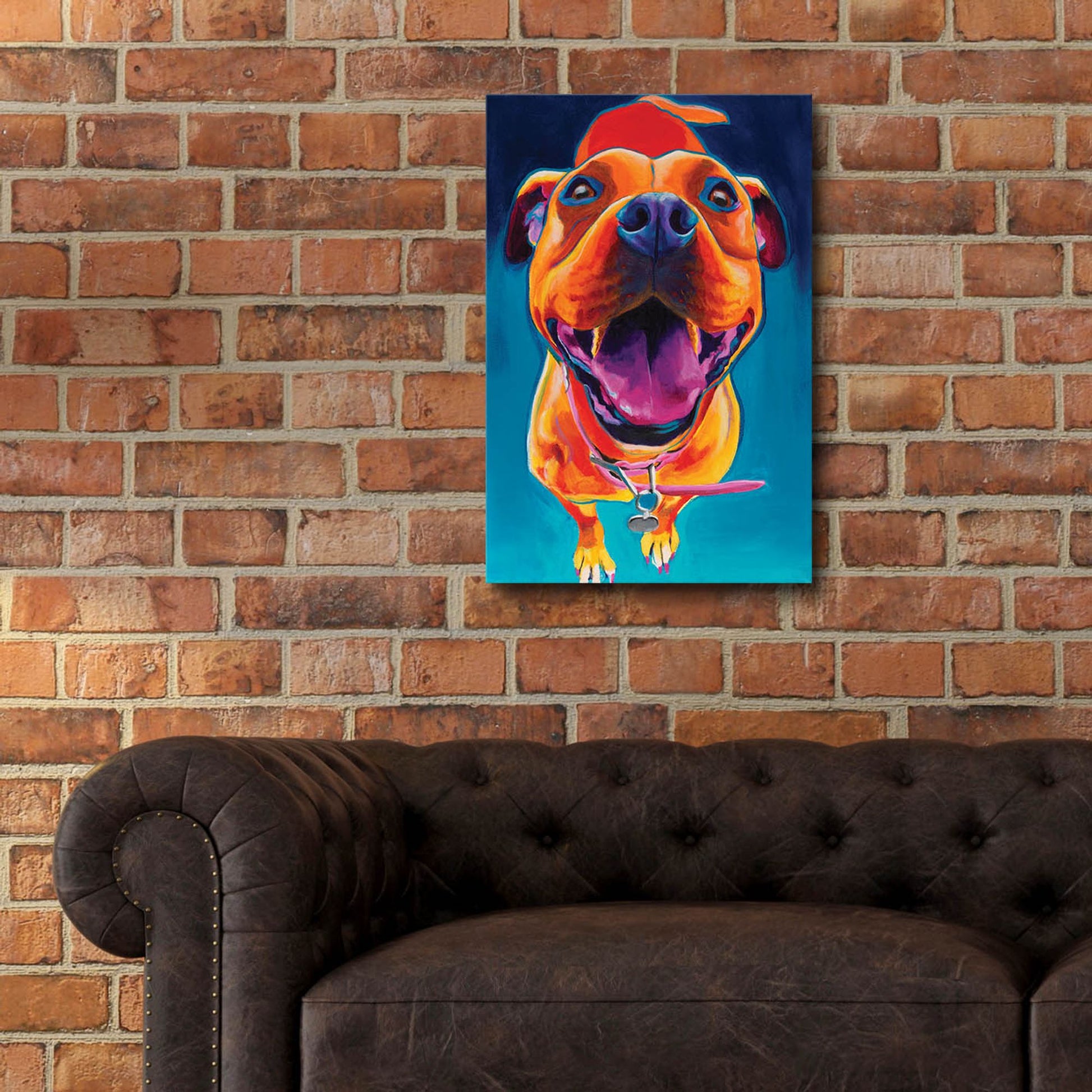 Epic Art 'Happy Go Lucky2 by Dawg Painter, Acrylic Glass Wall Art,16x24