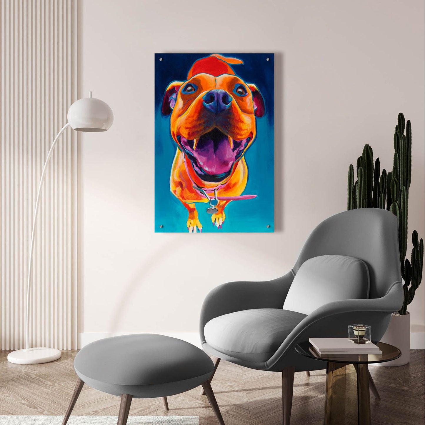 Epic Art 'Happy Go Lucky2 by Dawg Painter, Acrylic Glass Wall Art,24x36