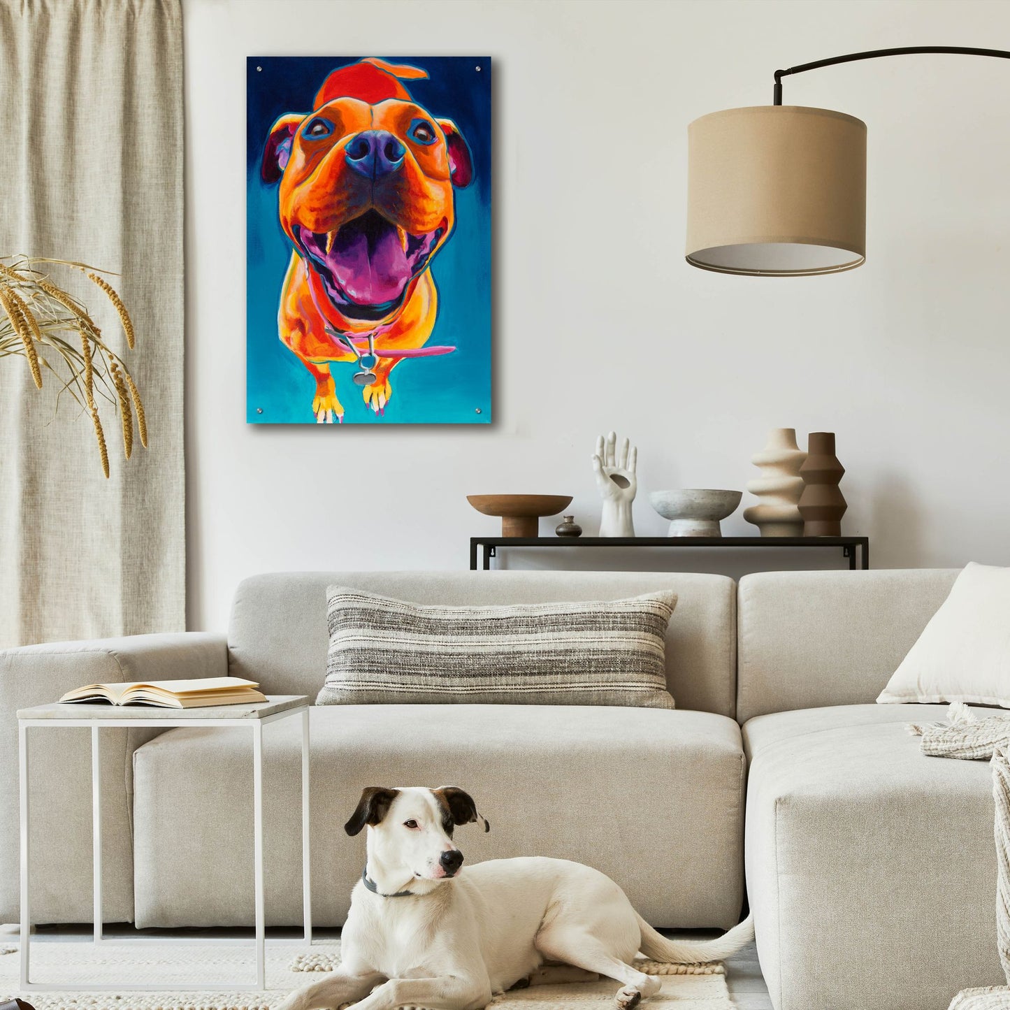 Epic Art 'Happy Go Lucky2 by Dawg Painter, Acrylic Glass Wall Art,24x36