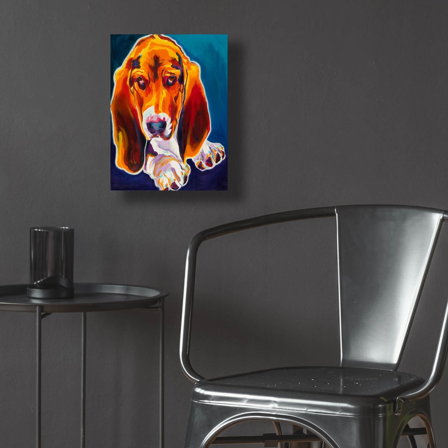 Epic Art 'Hound2 by Dawg Painter, Acrylic Glass Wall Art,12x16