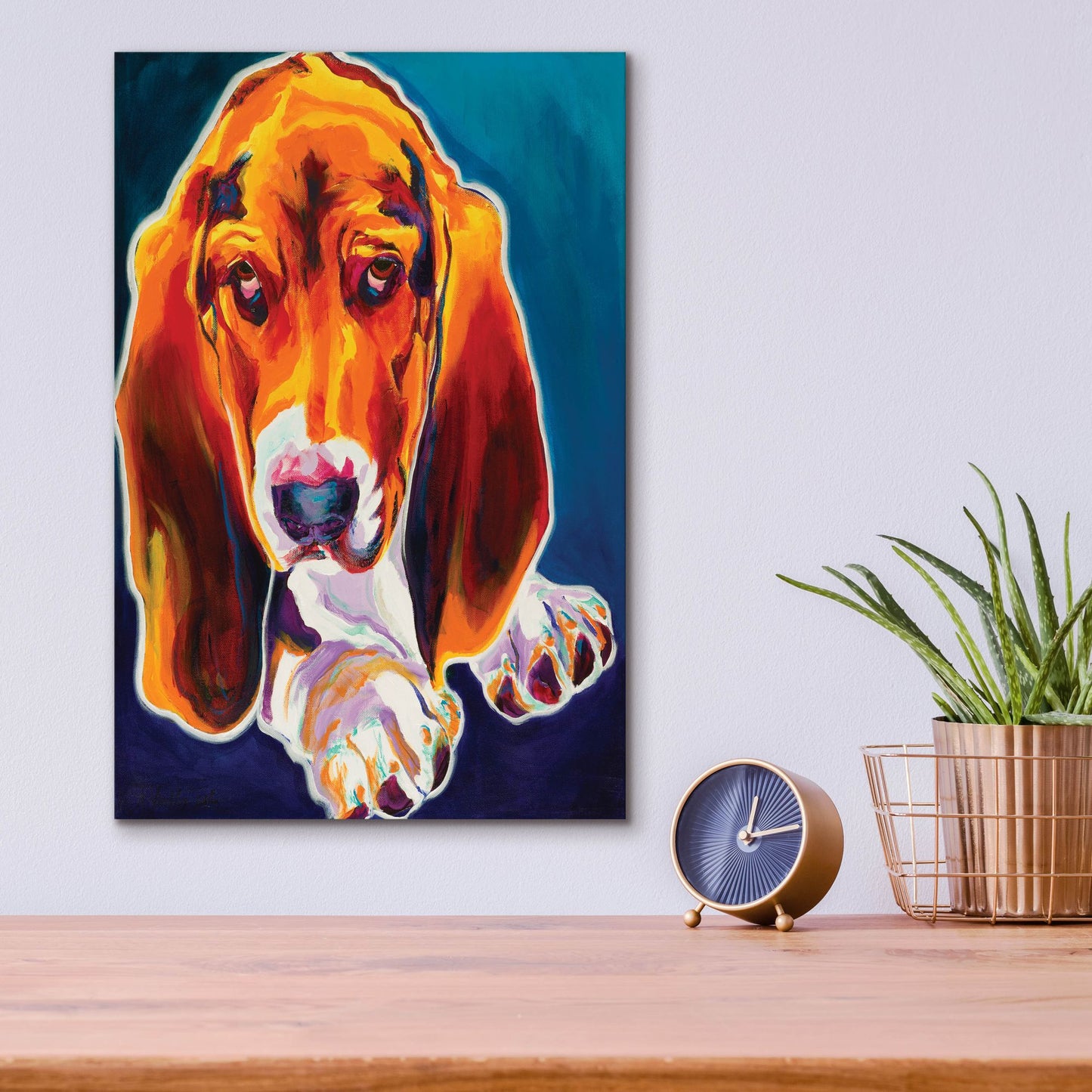 Epic Art 'Hound2 by Dawg Painter, Acrylic Glass Wall Art,12x16