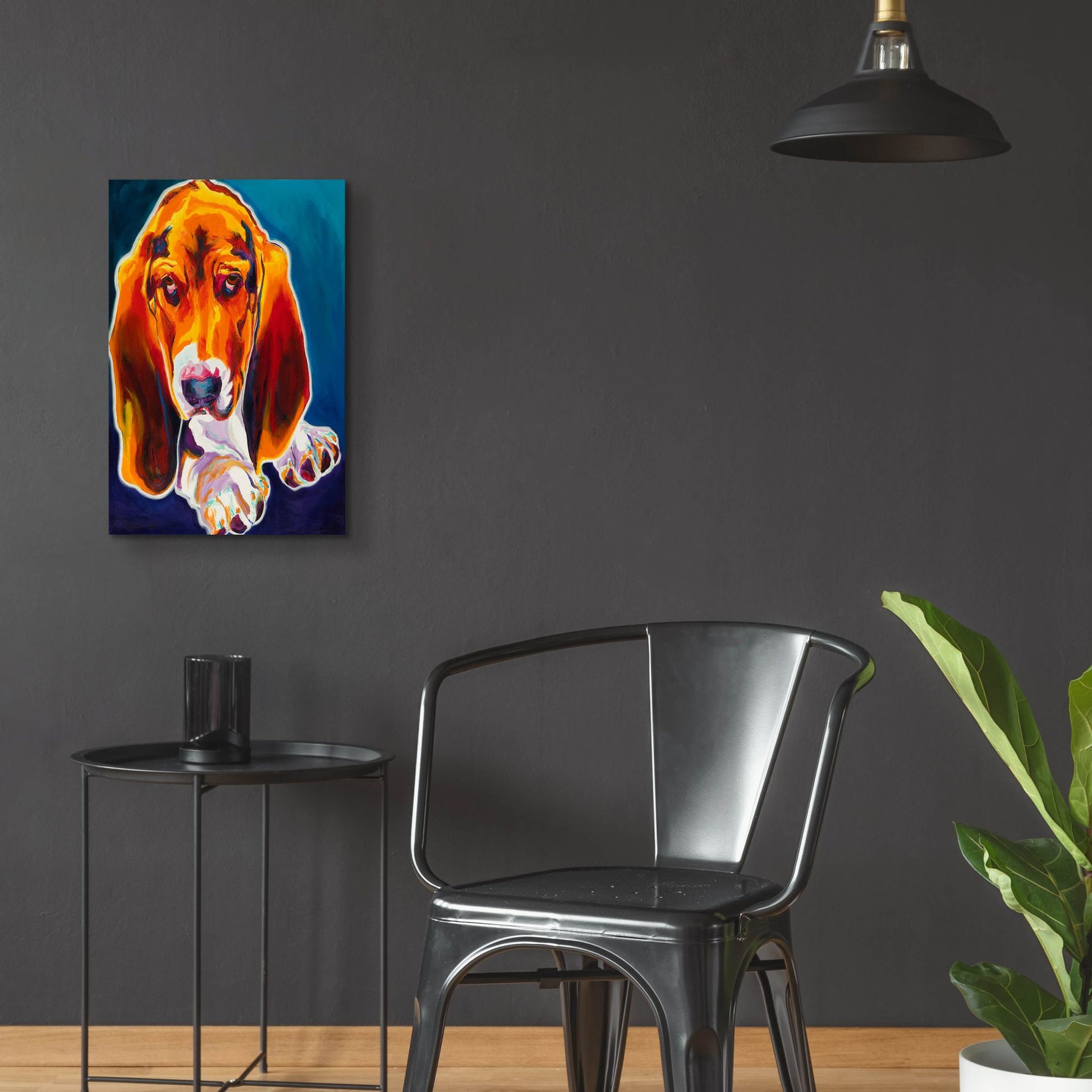 Epic Art 'Hound2 by Dawg Painter, Acrylic Glass Wall Art,16x24