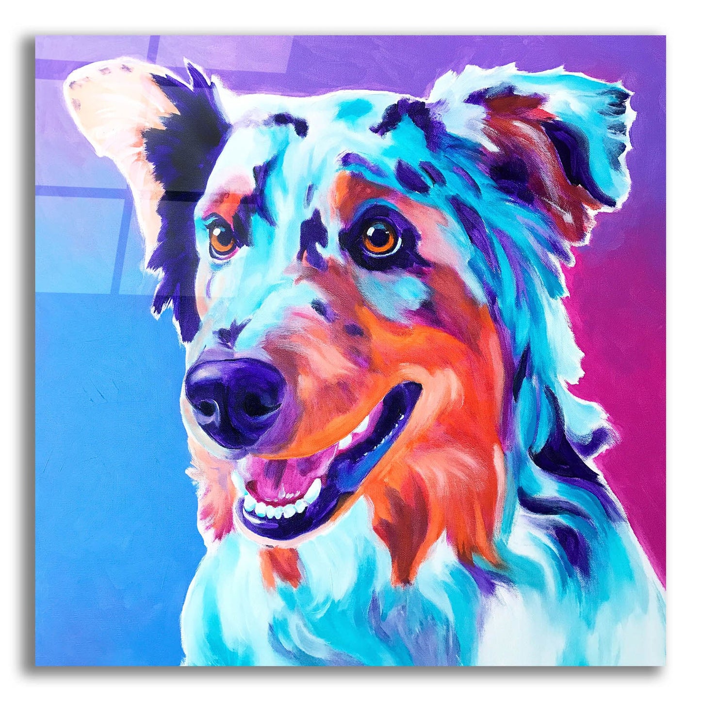 Epic Art 'Aussie - Pepper2 by Dawg Painter, Acrylic Glass Wall Art