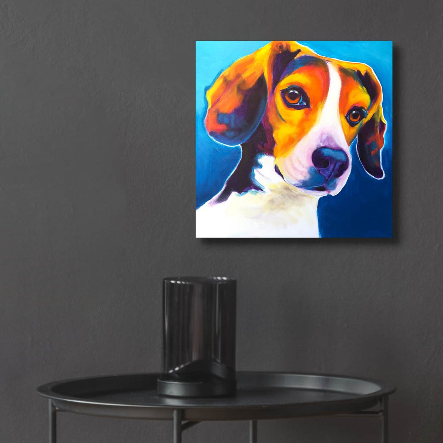 Epic Art 'Beagle - Martin2 by Dawg Painter, Acrylic Glass Wall Art,12x12