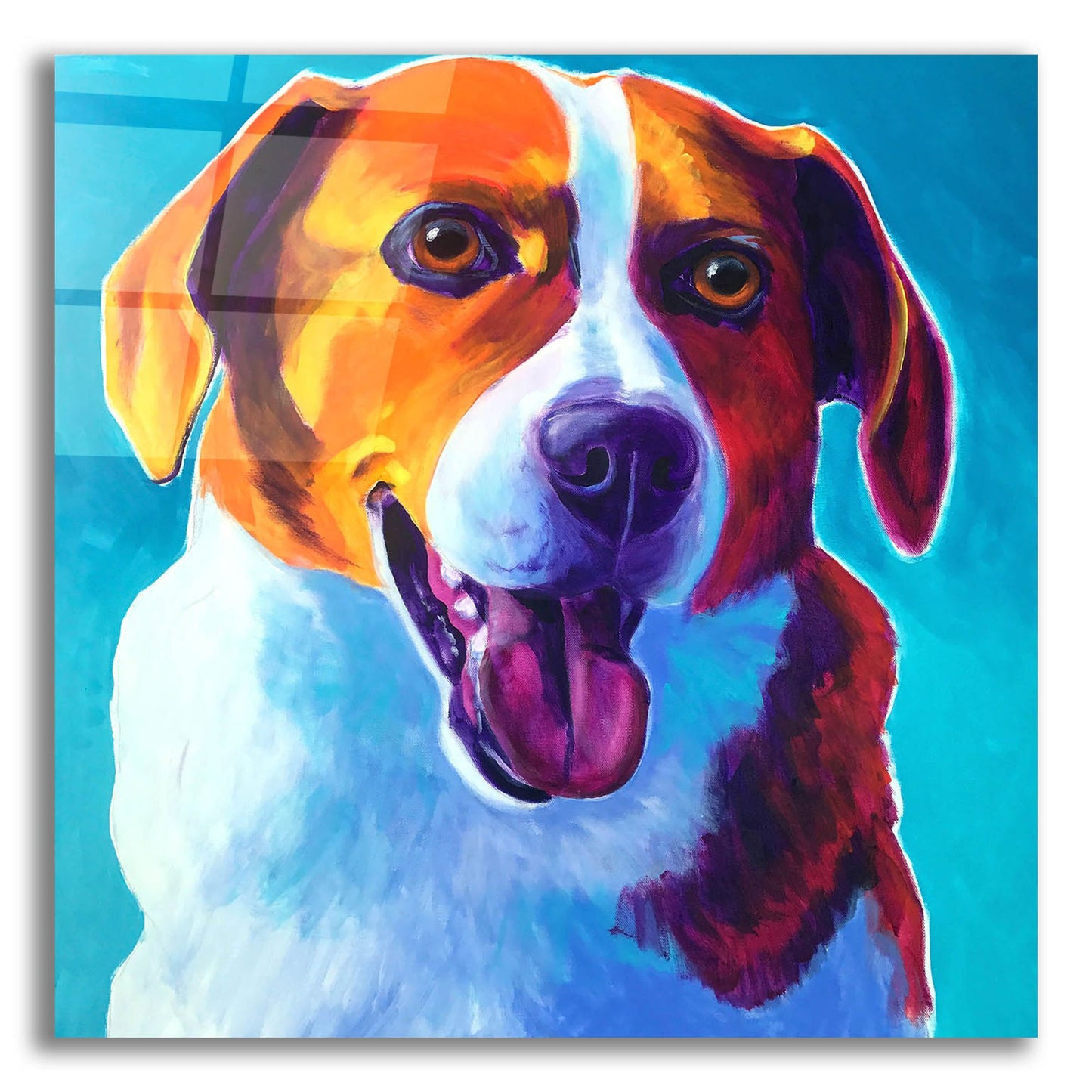 Epic Art 'Beagle - Penny2 by Dawg Painter, Acrylic Glass Wall Art