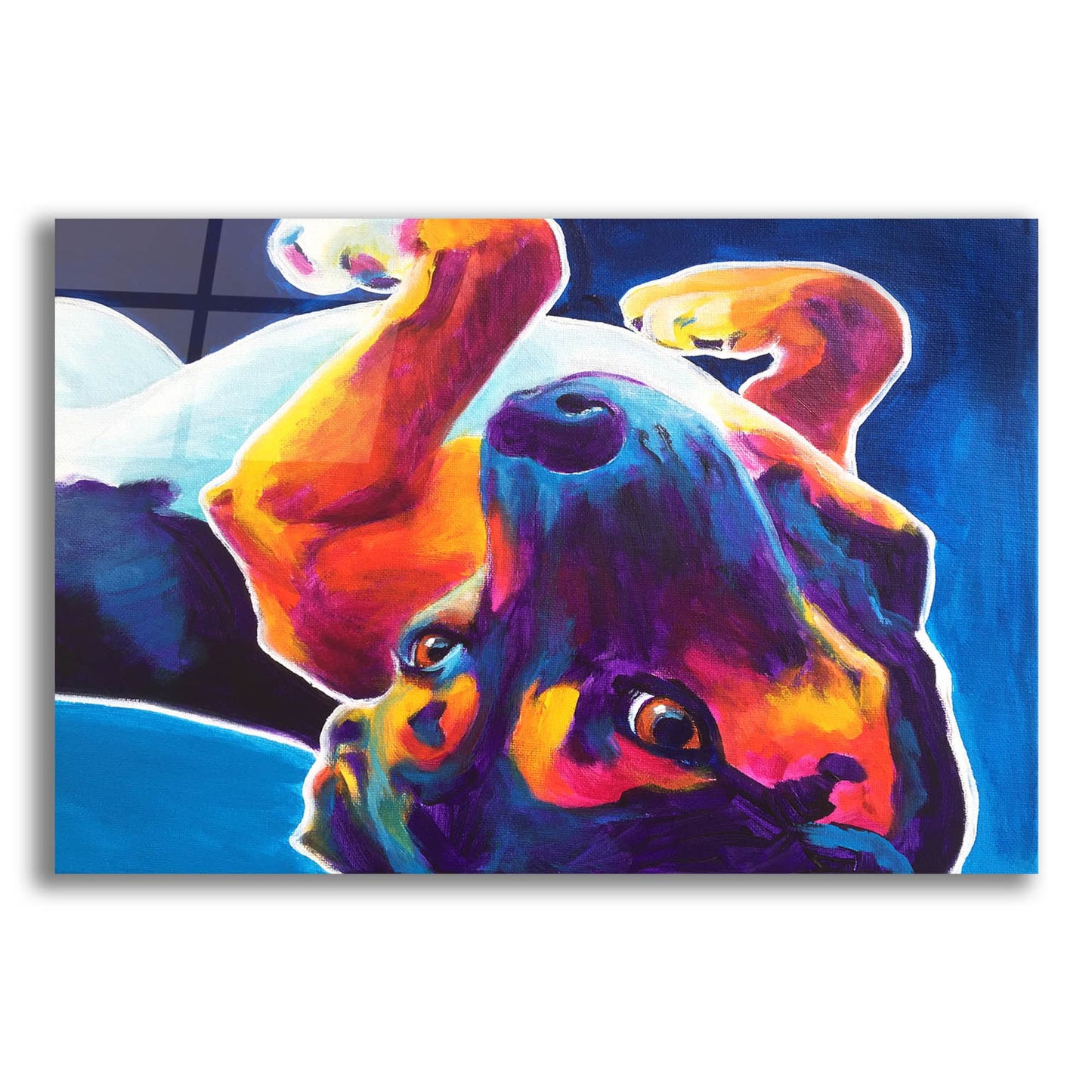 Epic Art 'Beagle - Roxy2 by Dawg Painter, Acrylic Glass Wall Art,24x16