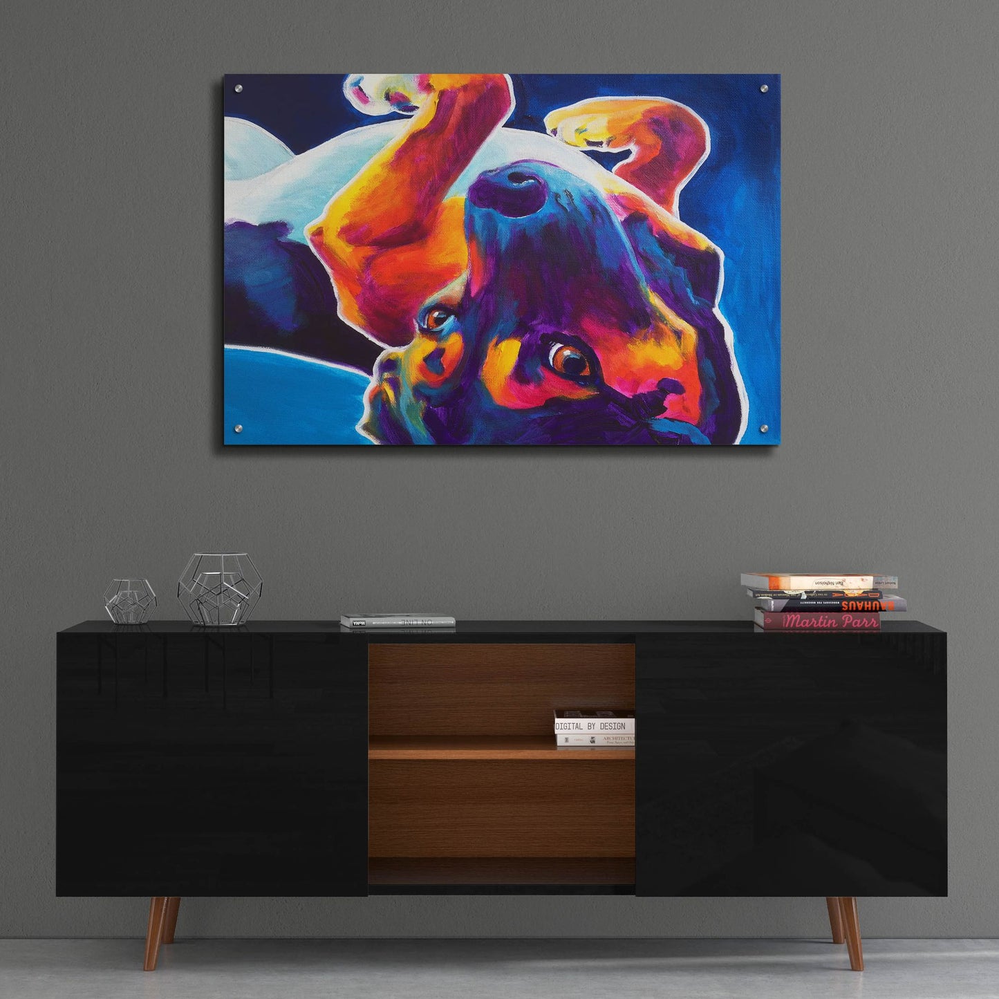 Epic Art 'Beagle - Roxy2 by Dawg Painter, Acrylic Glass Wall Art,36x24