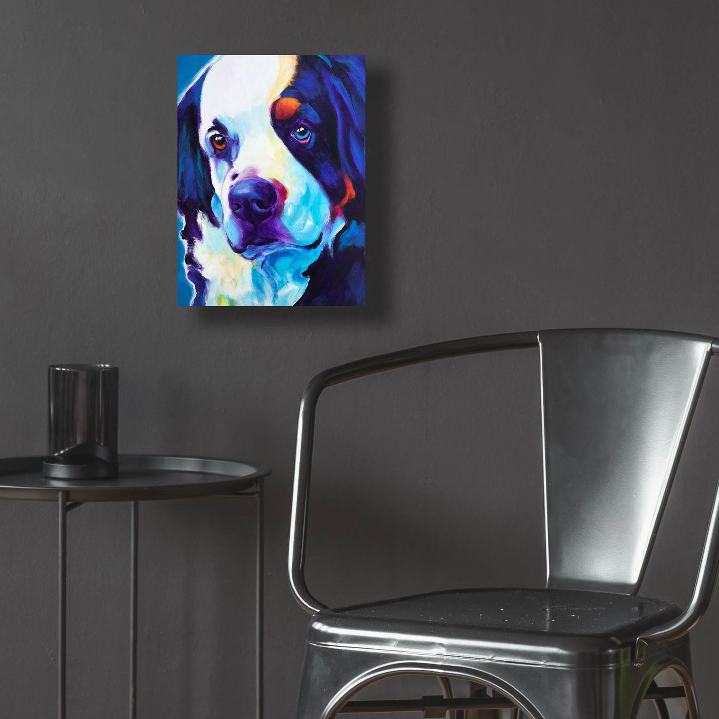 Epic Art 'Bernese Mountain Dog - Zeke2 by Dawg Painter, Acrylic Glass Wall Art,12x16