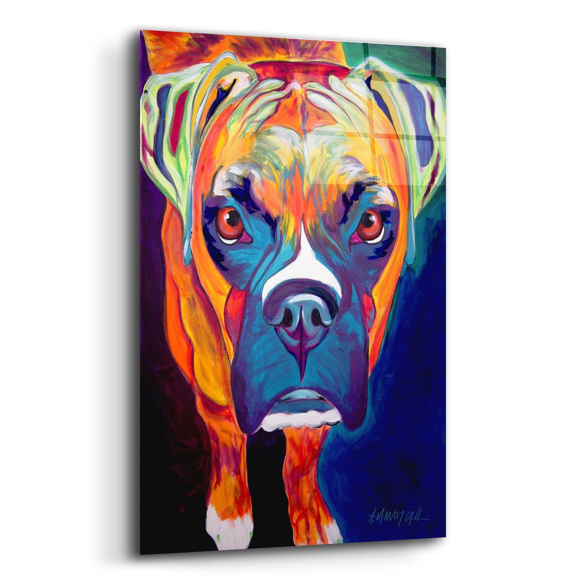 Epic Art 'Boxer - Harley2 by Dawg Painter, Acrylic Glass Wall Art,12x16