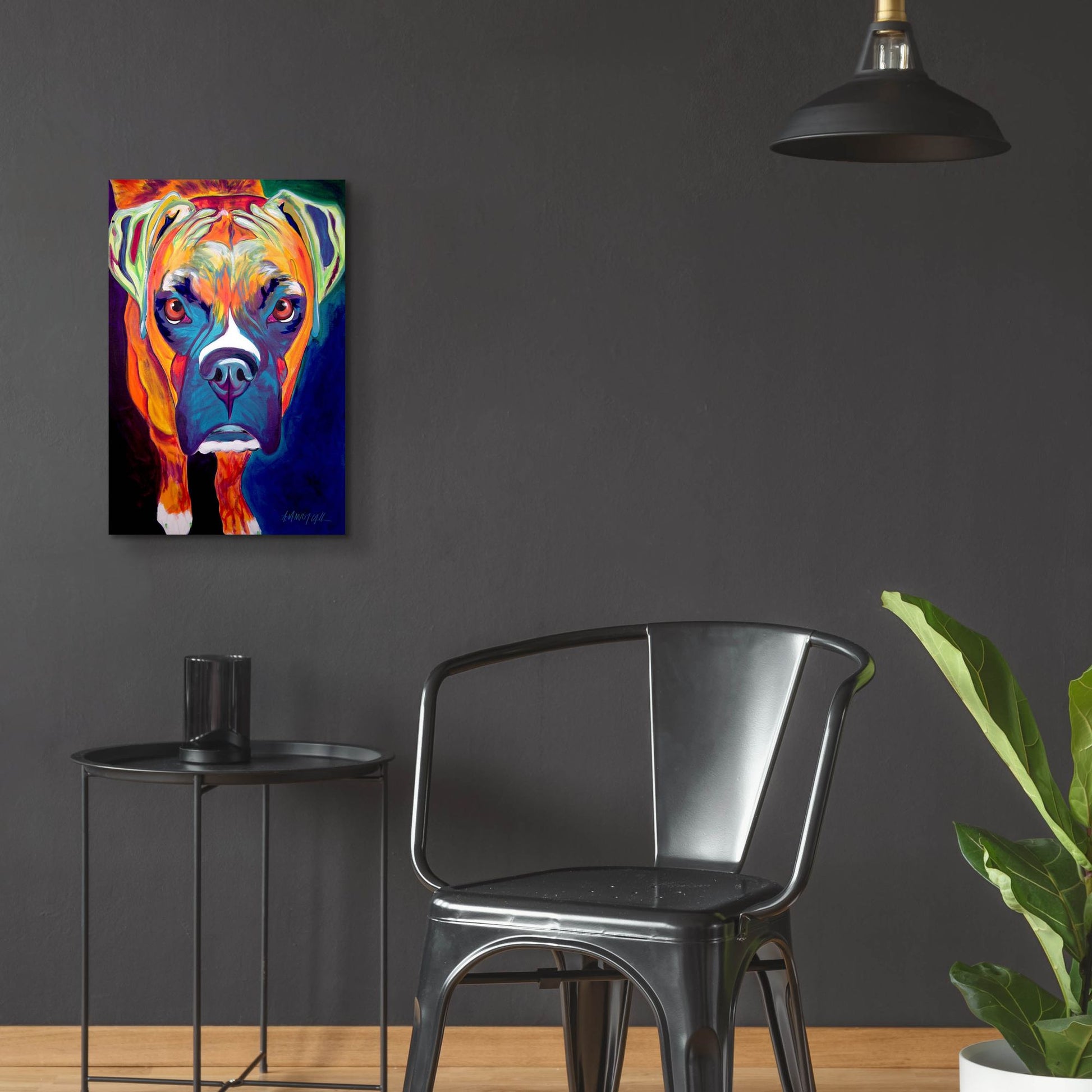 Epic Art 'Boxer - Harley2 by Dawg Painter, Acrylic Glass Wall Art,16x24