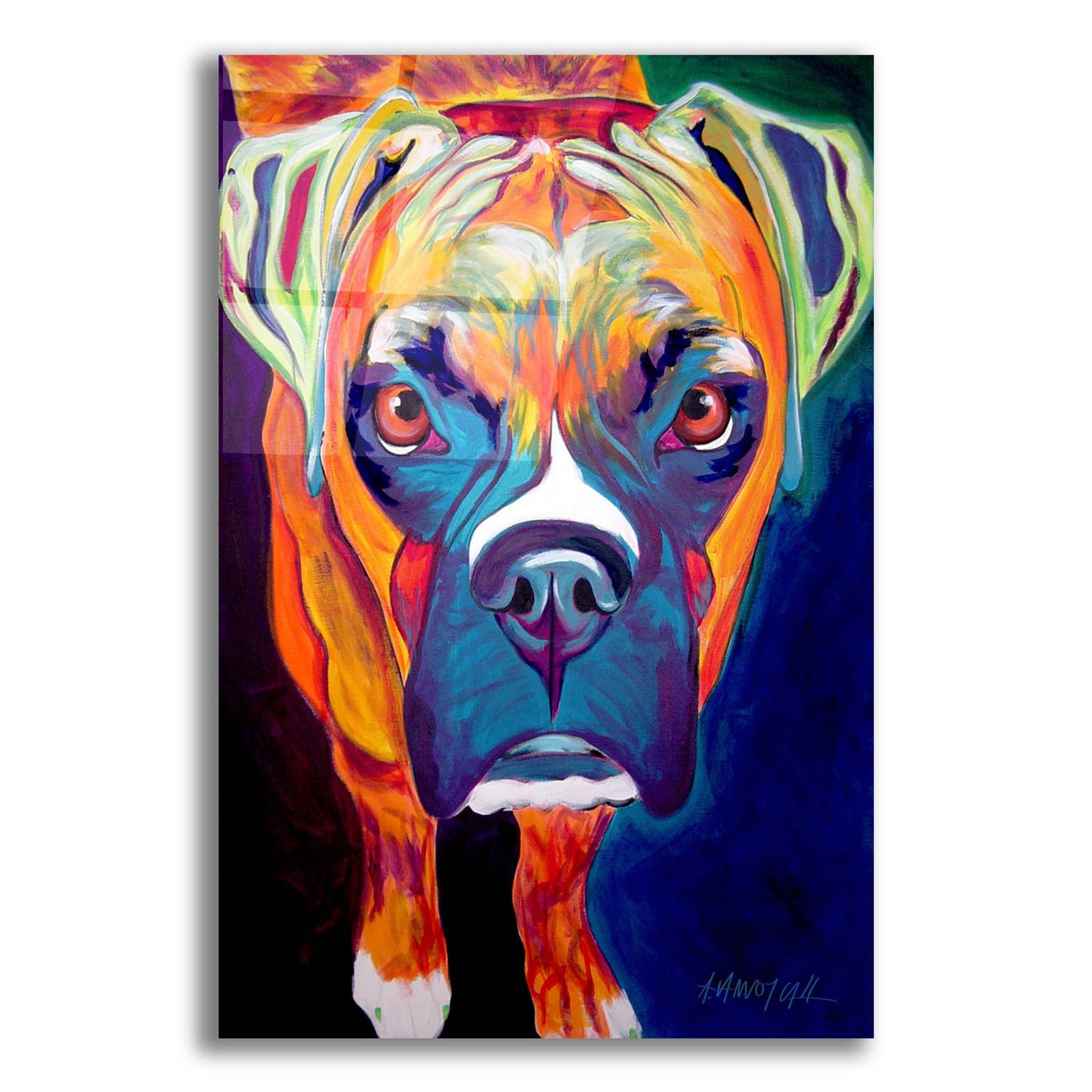 Epic Art 'Boxer - Harley2 by Dawg Painter, Acrylic Glass Wall Art