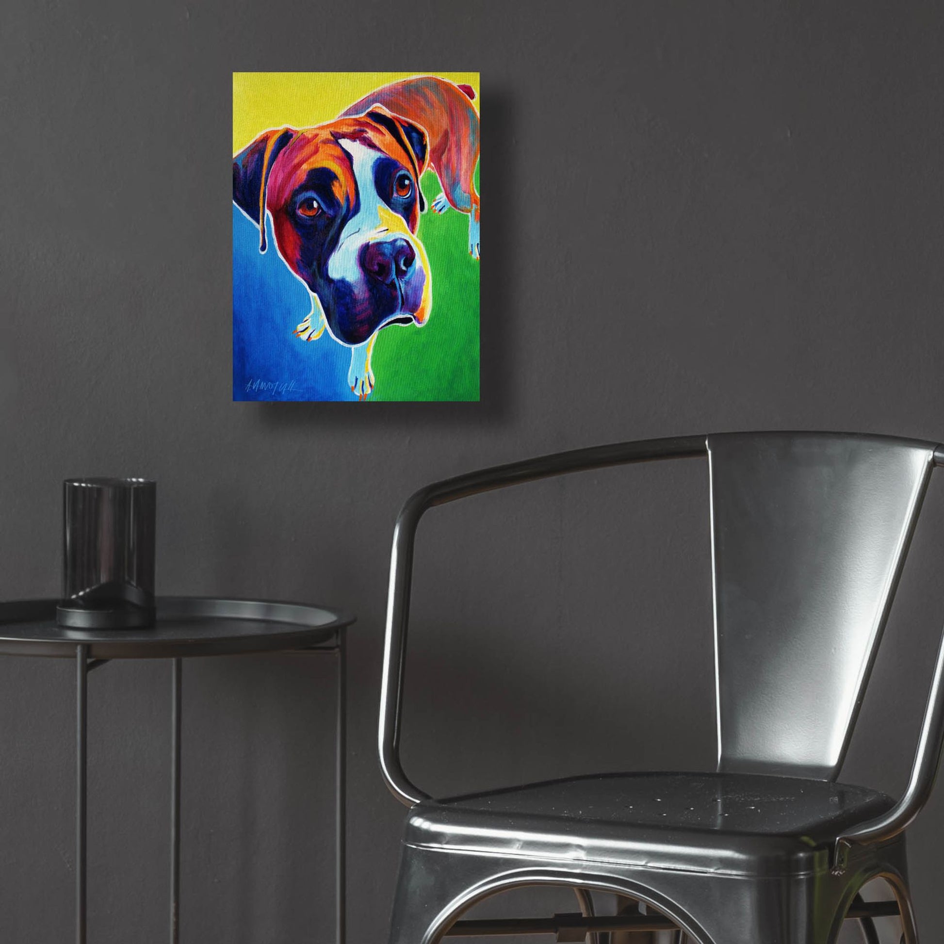 Epic Art 'Boxer - Leo2 by Dawg Painter, Acrylic Glass Wall Art,12x16