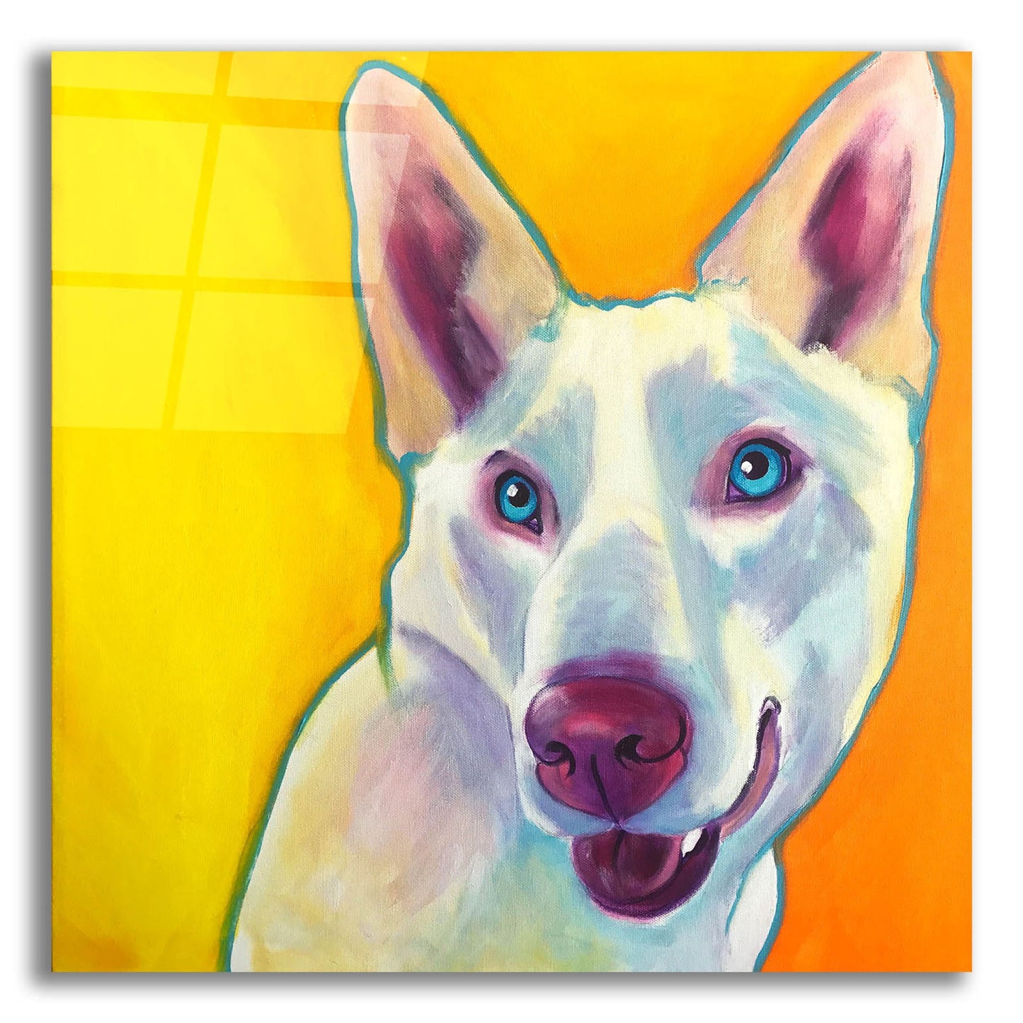 Epic Art 'Husky - Charlie2 by Dawg Painter, Acrylic Glass Wall Art