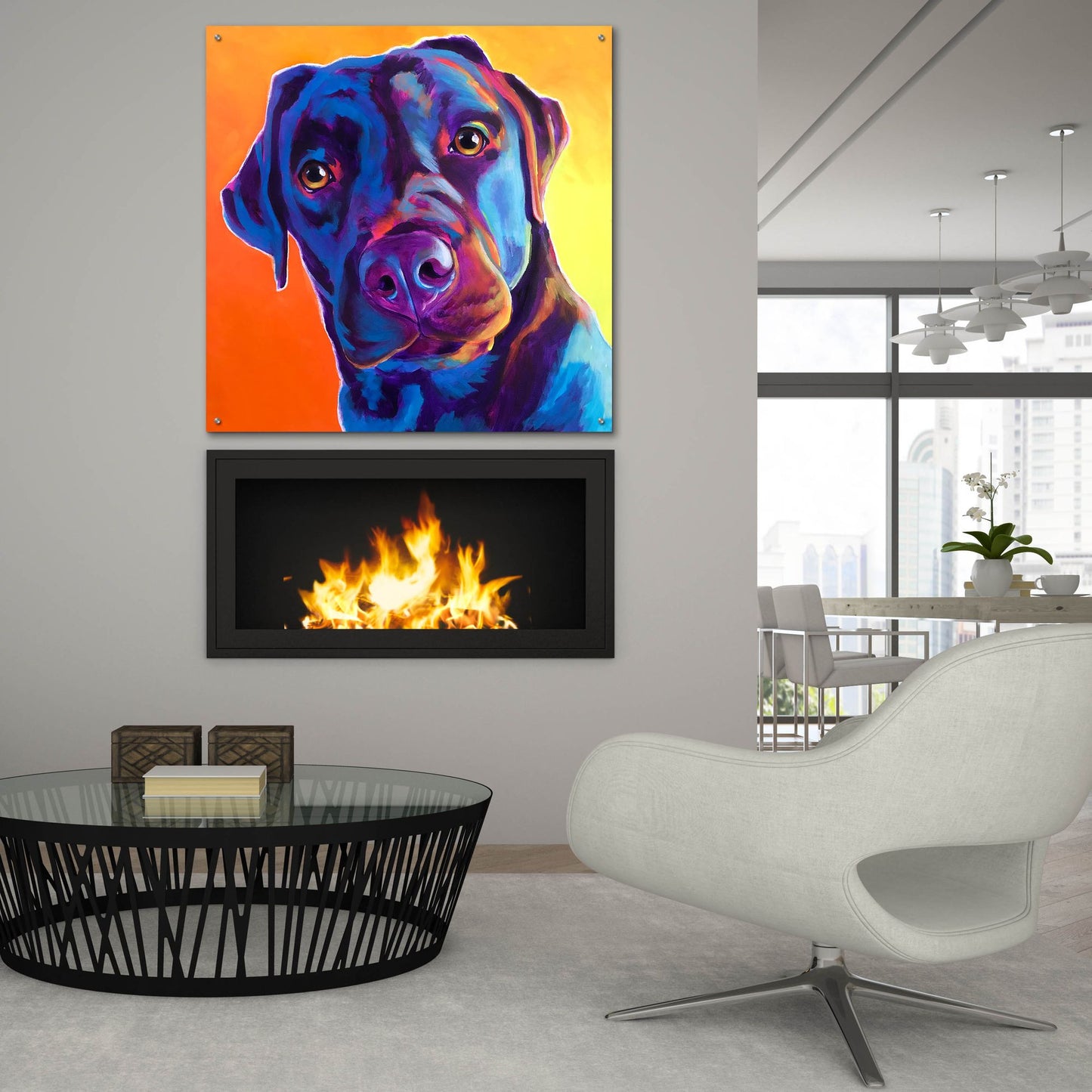 Epic Art 'Lab - Kona2 by Dawg Painter, Acrylic Glass Wall Art,36x36