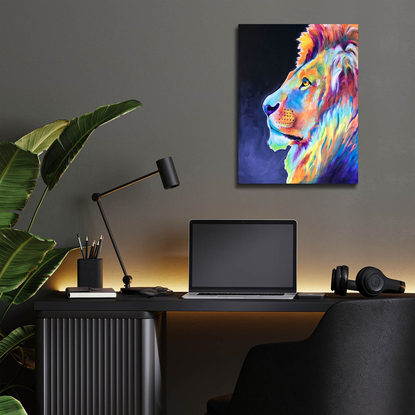 Epic Art 'Lion - Pride Ii2 by Dawg Painter, Acrylic Glass Wall Art,12x16