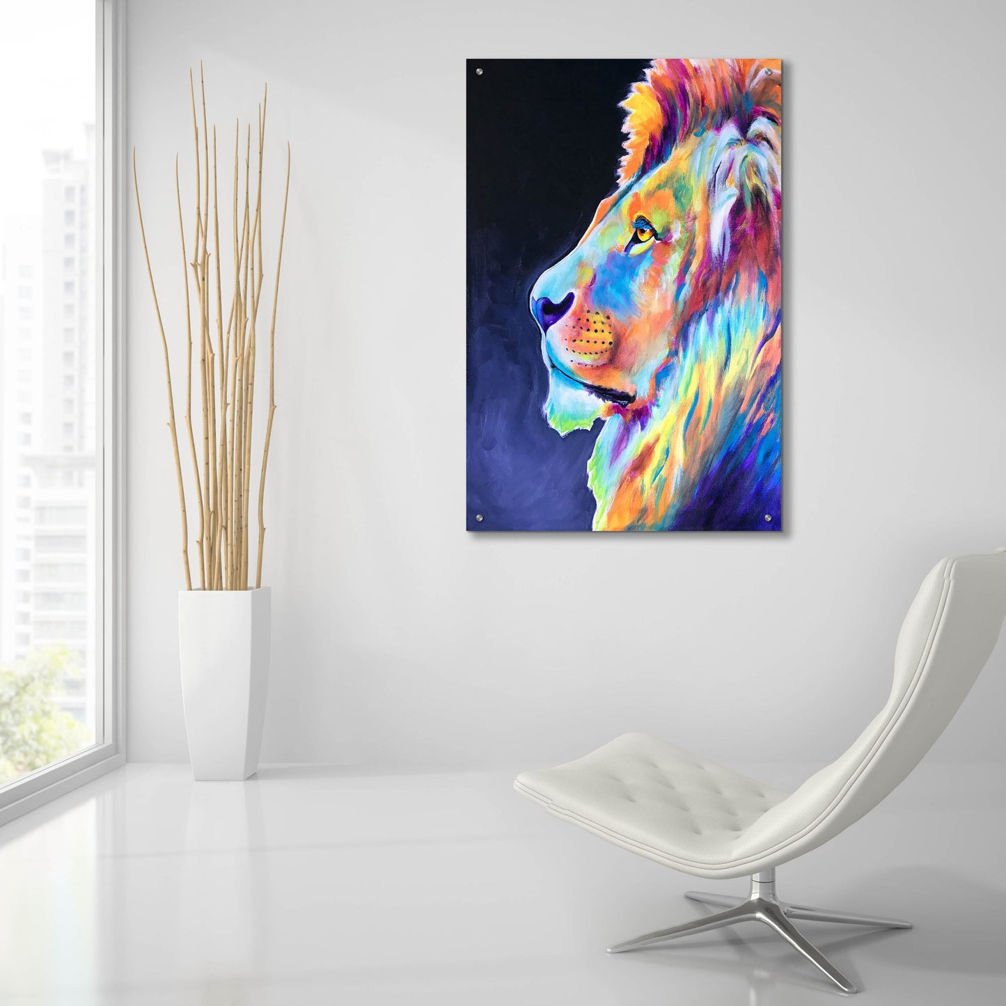 Epic Art 'Lion - Pride Ii2 by Dawg Painter, Acrylic Glass Wall Art,24x36